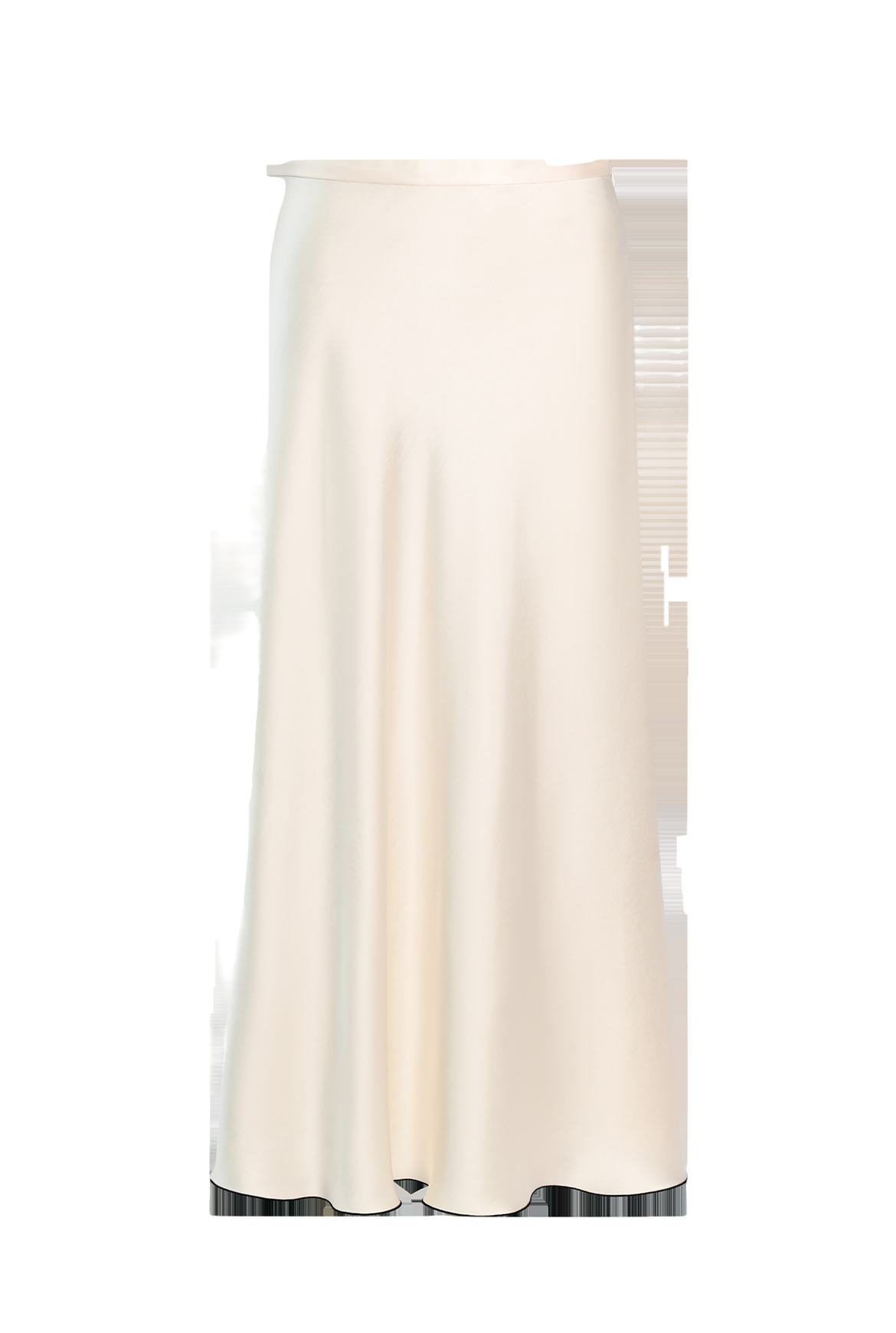 Hanne Bloch Ivory Satin Midi Skirt In White