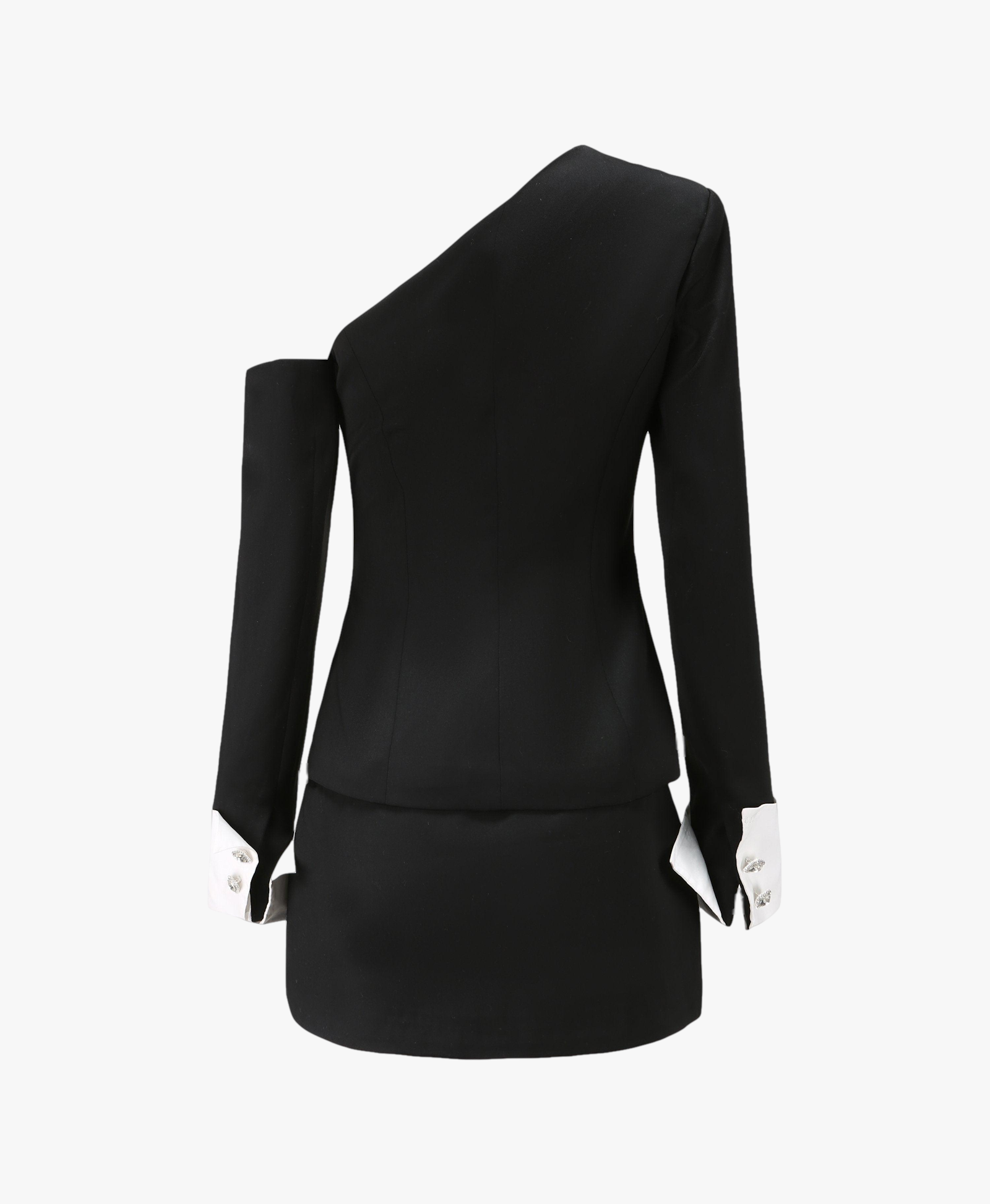 Black Manhattan Blazer Top (Final Sale) in Black made by Nana Jacqueline