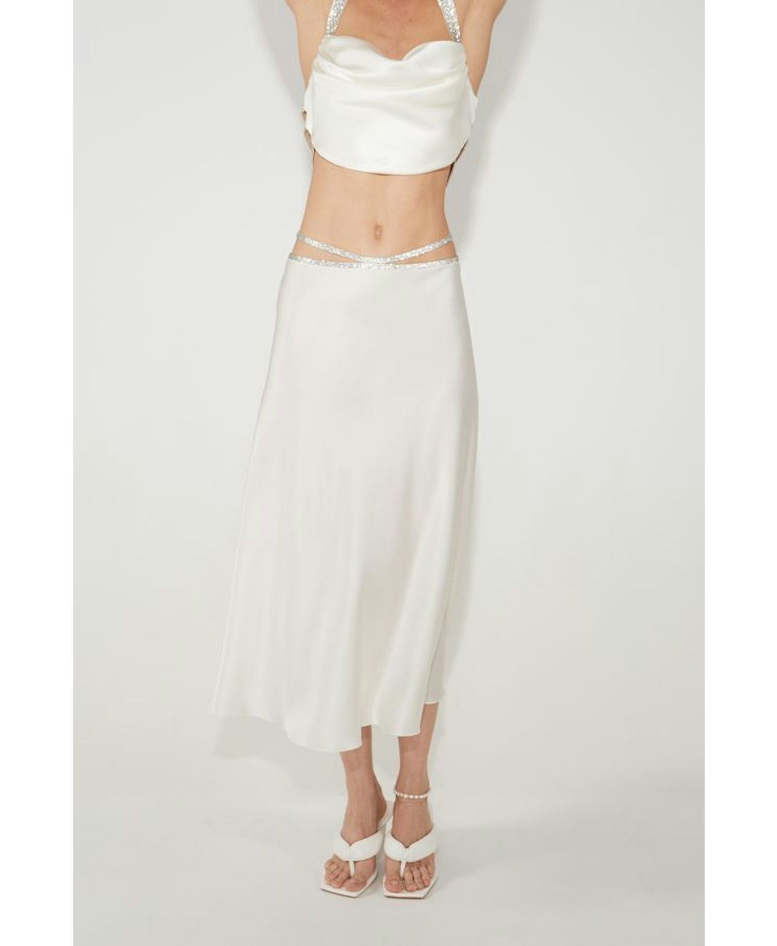 Silk skirt midi made by NUÉ