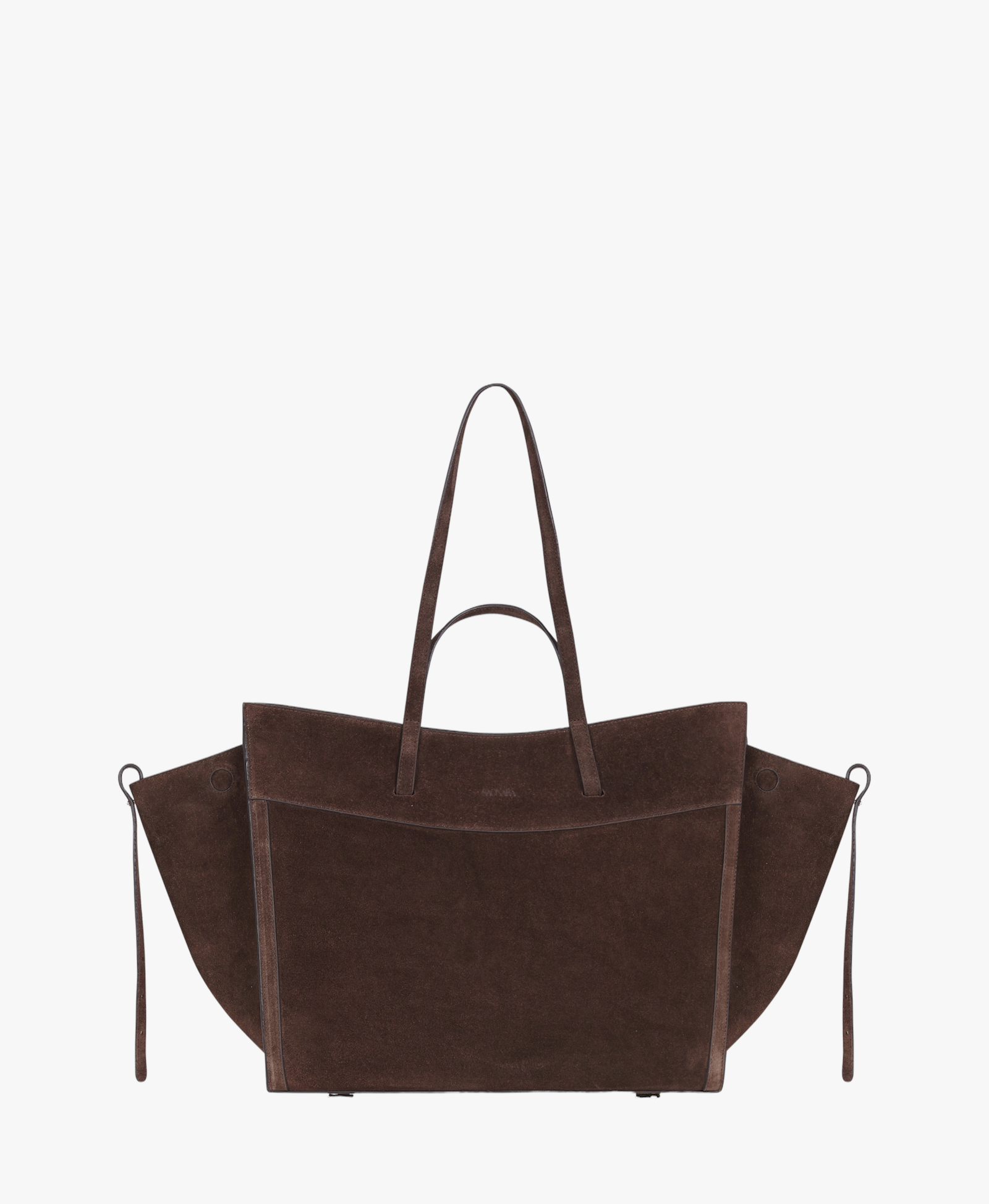 Shopping Bag Chocolat Suede made by Saonara