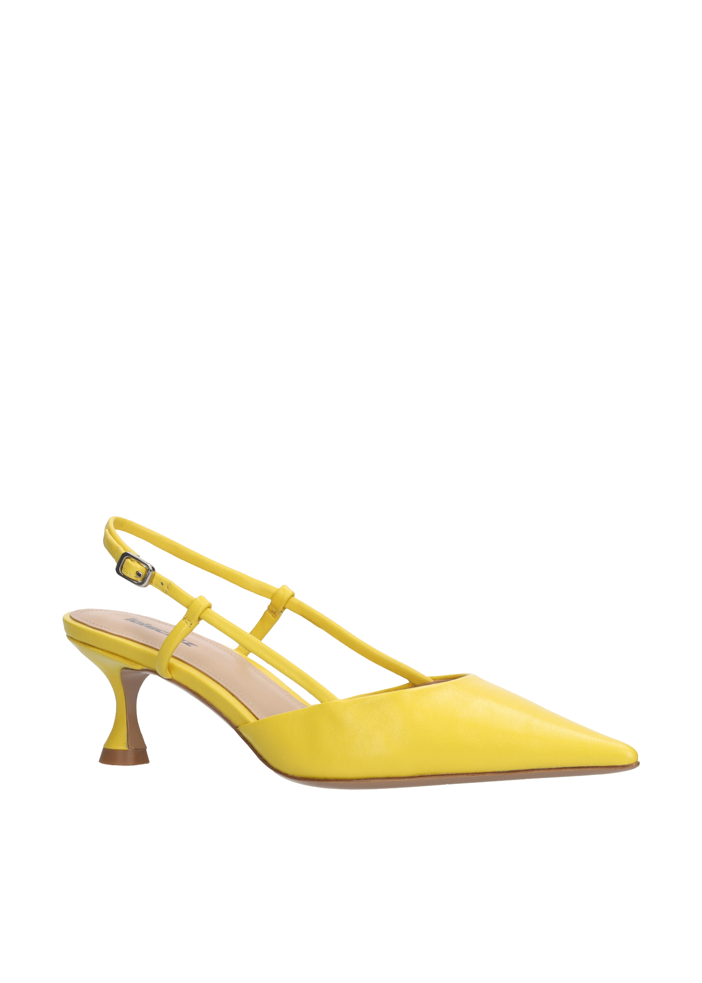 Shop Lola Cruz Shoes Carmen Pump 55 In Yellow