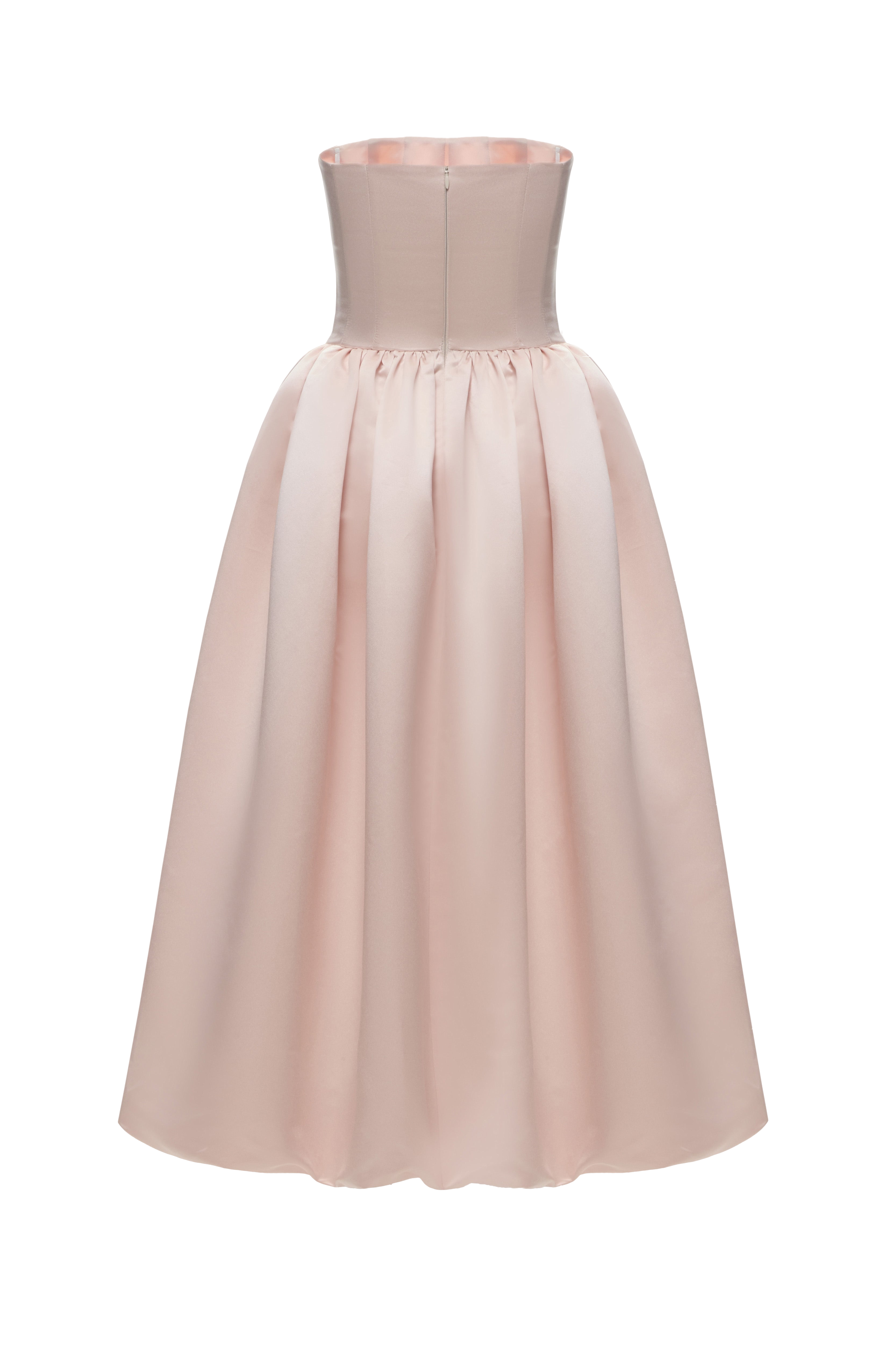 Shop Balykina Rosali Transformer Dress In Peach