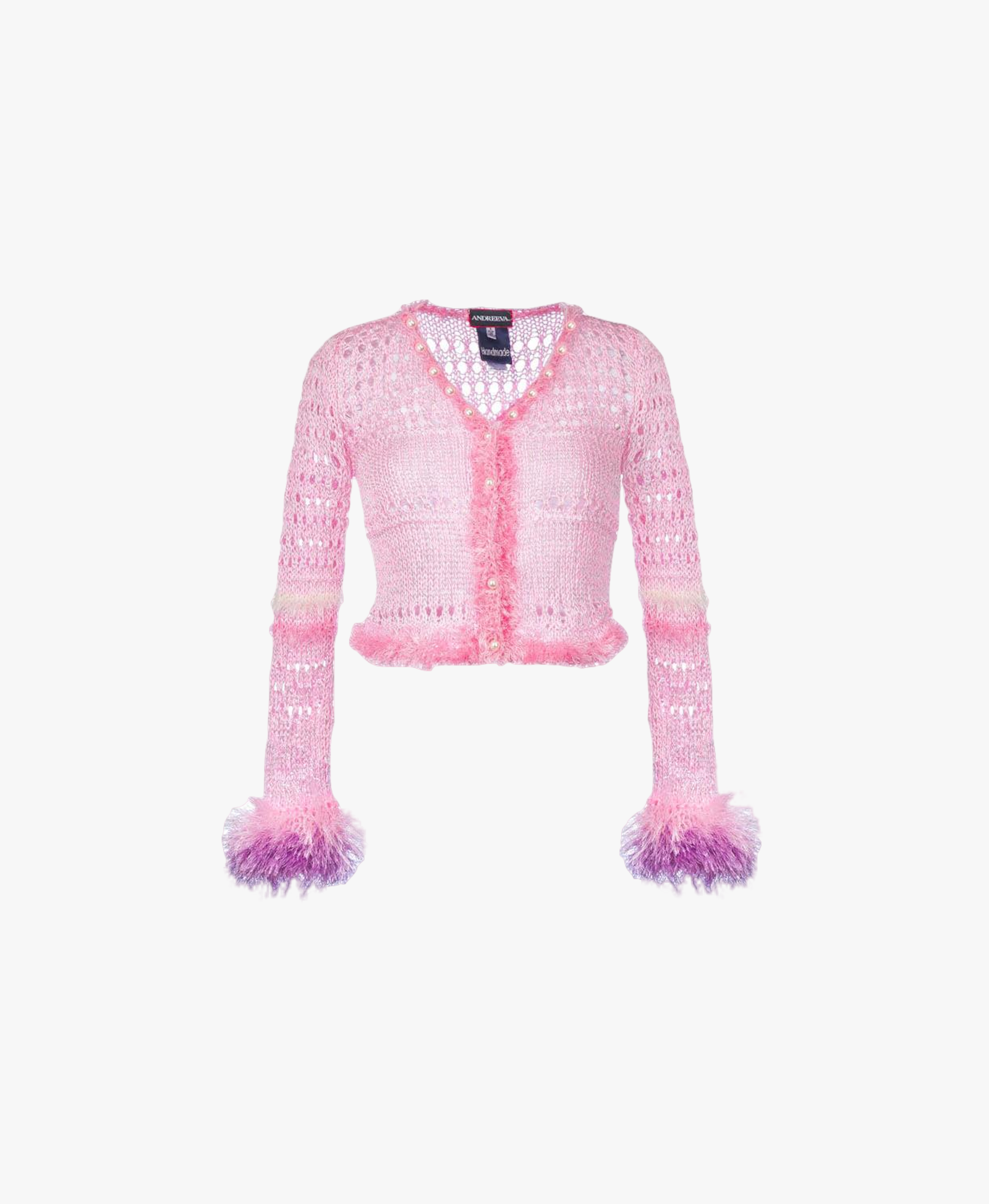 Baby Pink Handmade Knit Sweater made by ANDREEVA