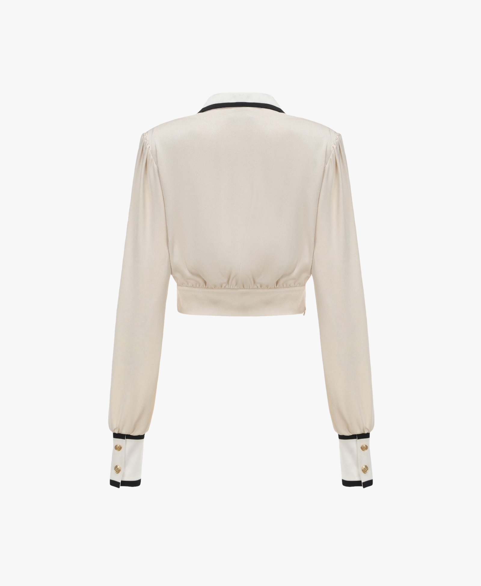 Lori Satin Top in White made by Nana Jacqueline