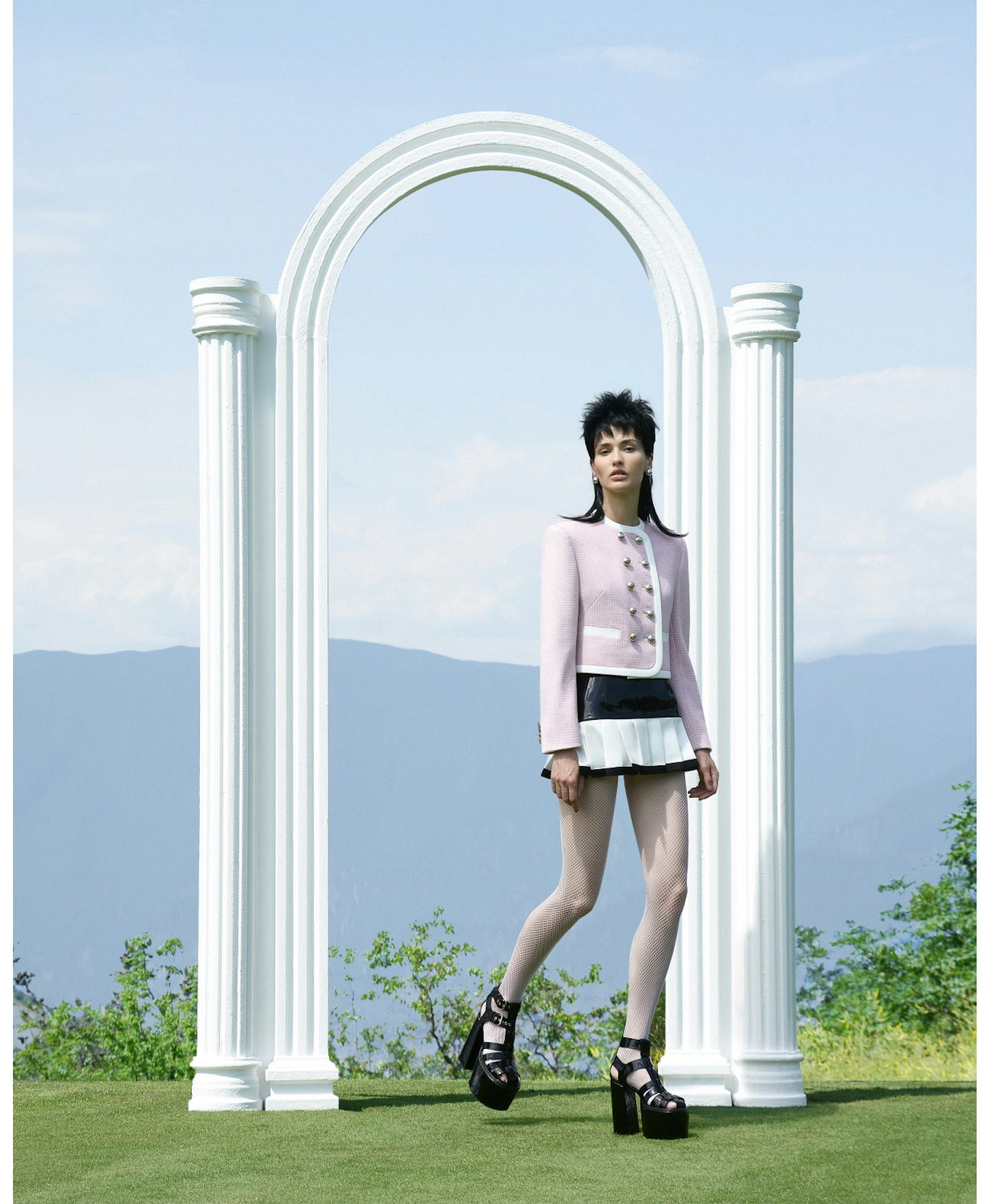 CROPPED DOUBLE-BREASTED BLAZER made by KEBURIA