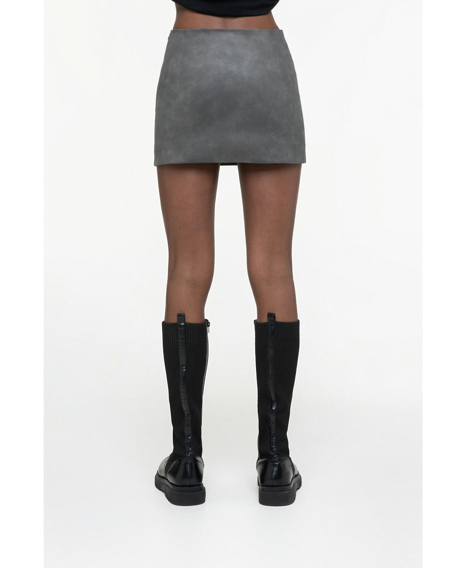 Suede effect mini skirt made by AFTERHOURS