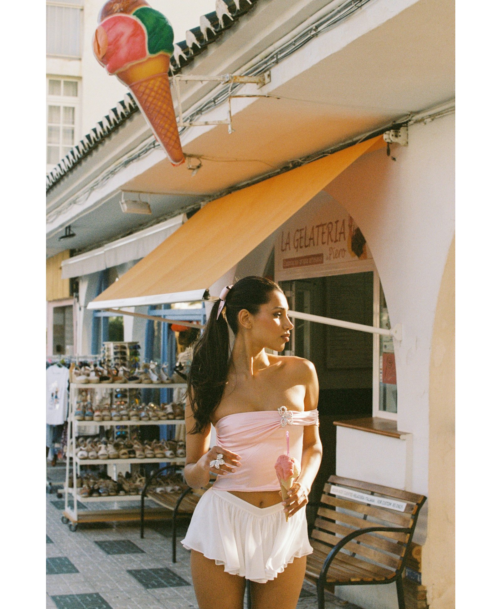 Rosaline Skirt (White) made by Nana Jacqueline