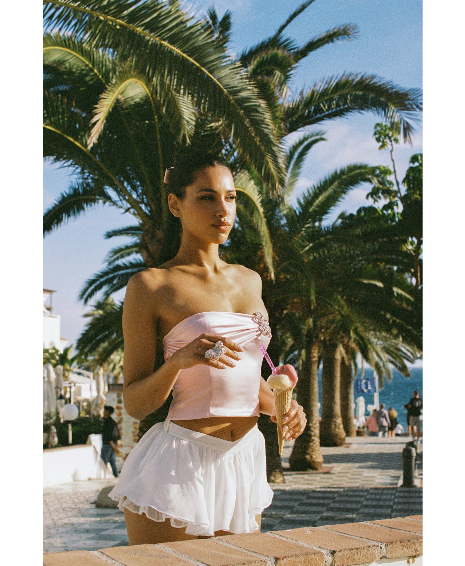 Rosaline Skirt (White) made by Nana Jacqueline