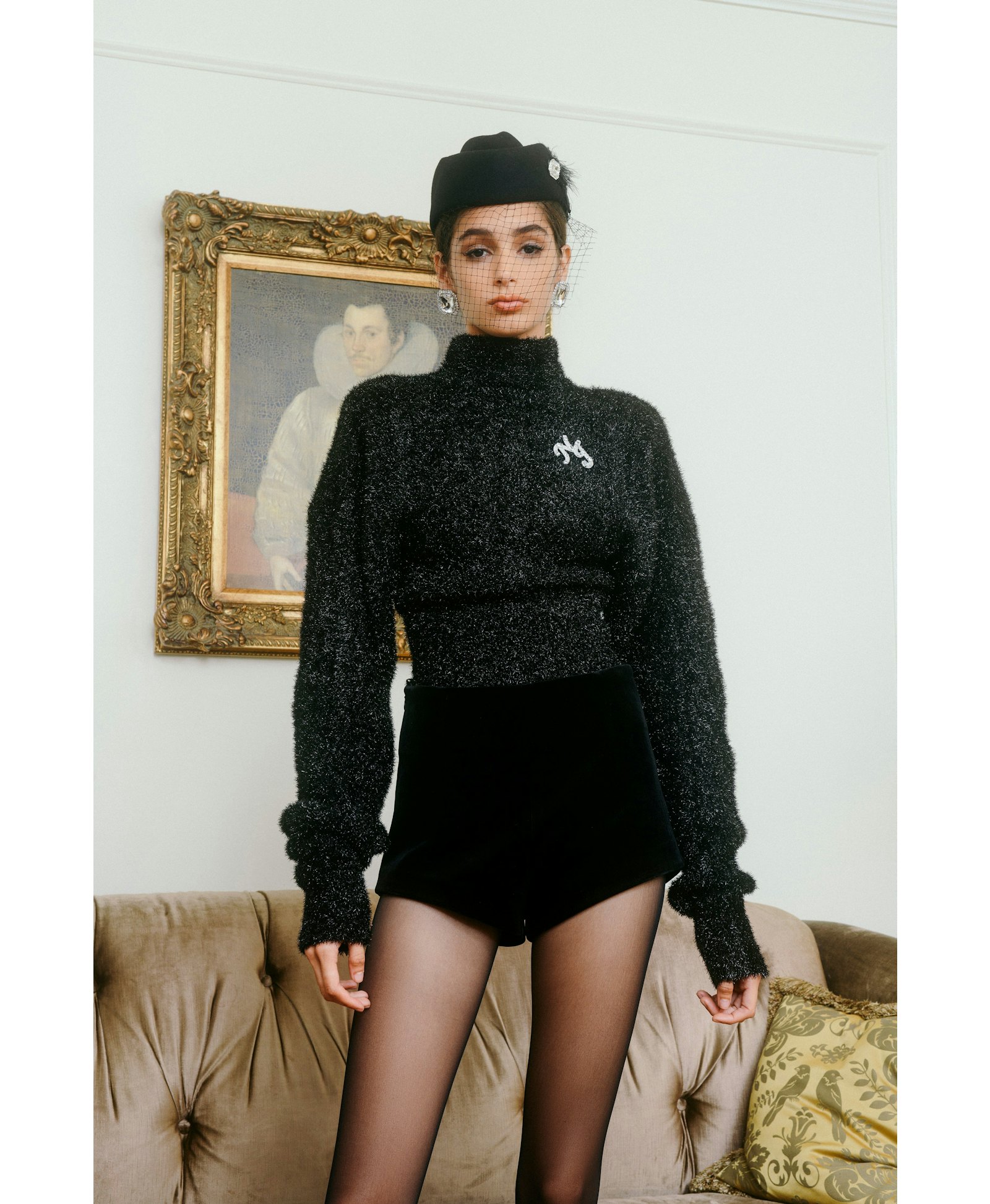 Black Raya Sweater (Final Sale) made by Nana Jacqueline