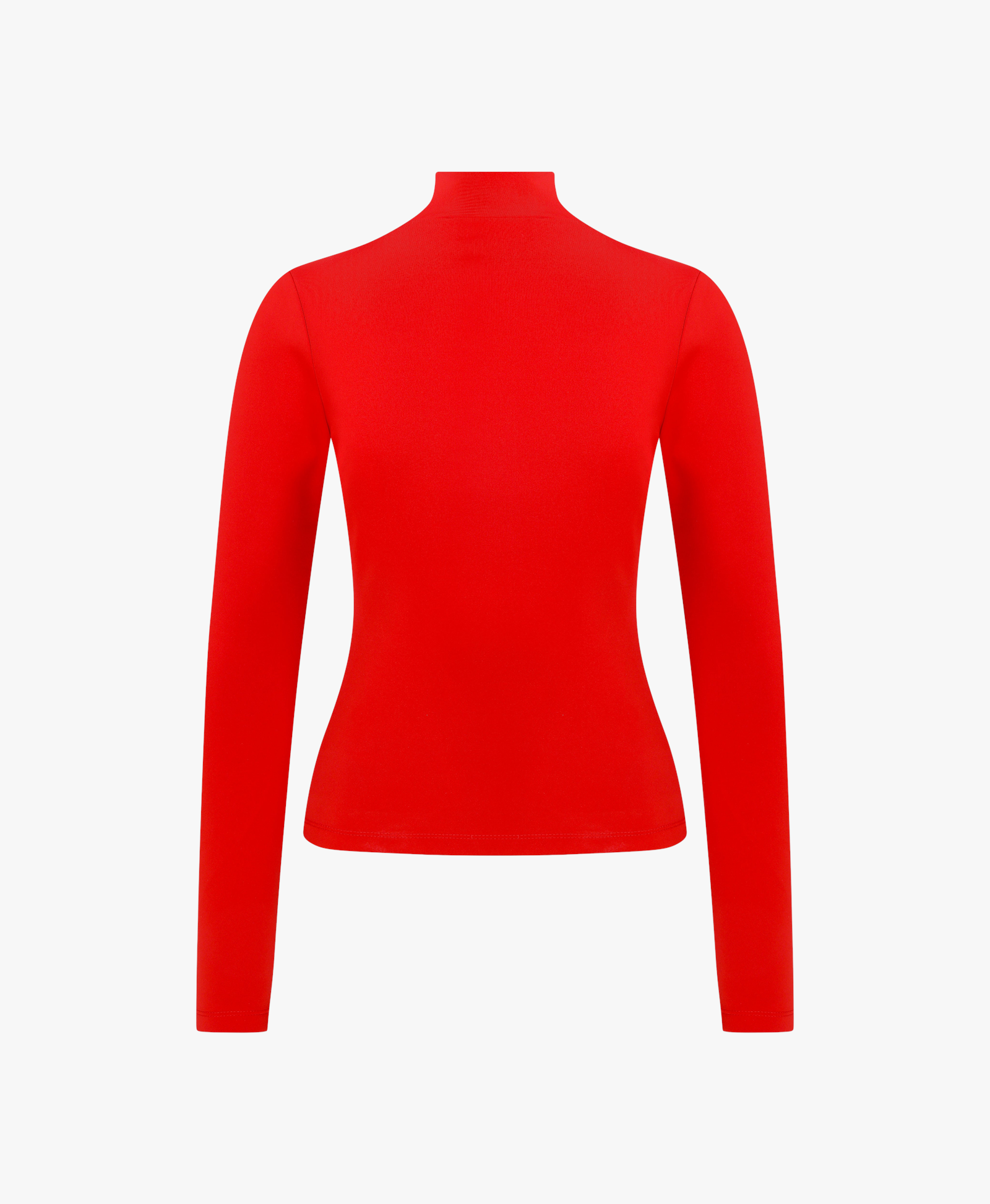 Red Blooming Crest Turtleneck made by Declara