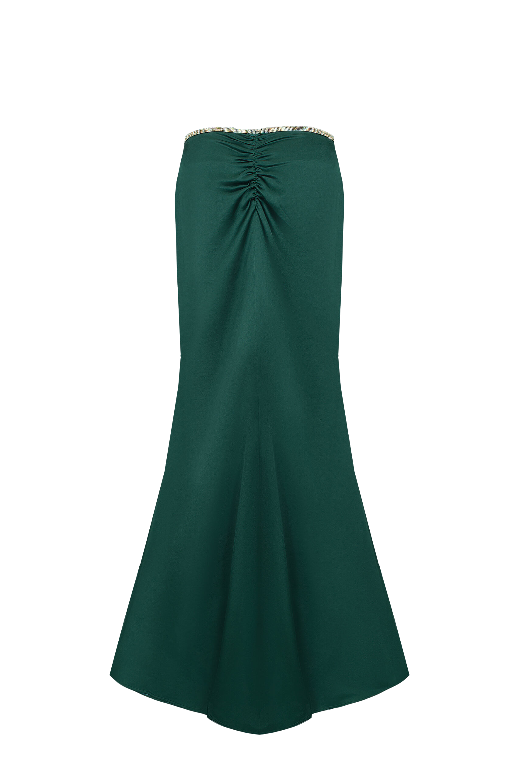Shop Santa Brands Set: Corset W/sleeves + Maxi Skirt Dark Green