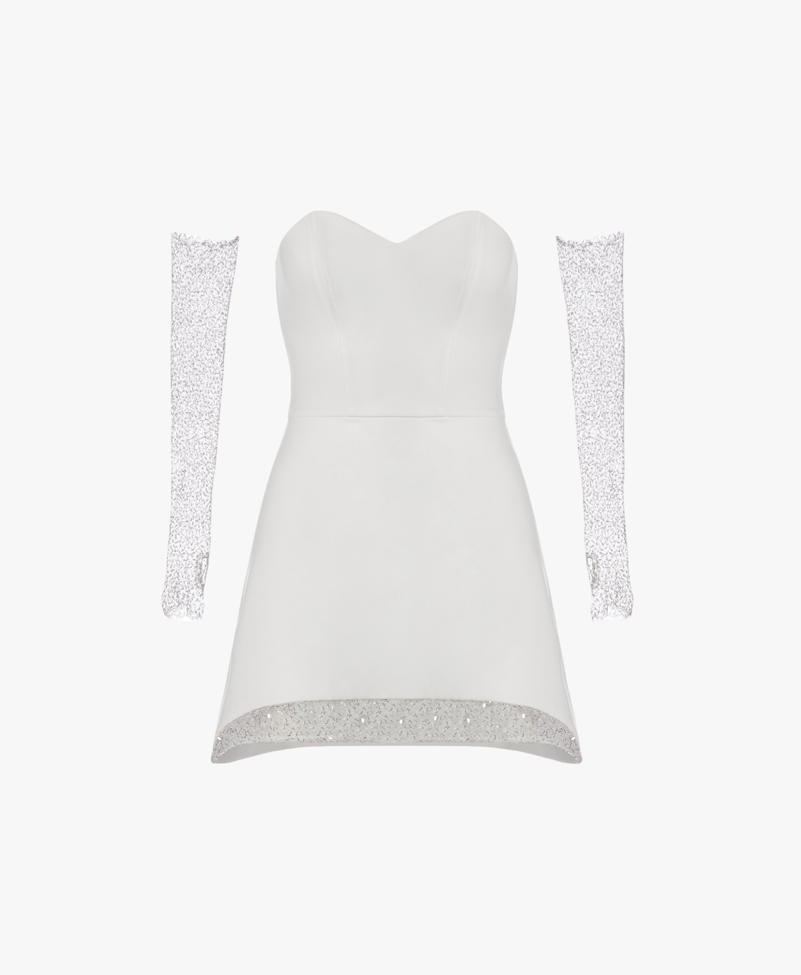 DINA DRESS in White made by Vestiaire d'un Oiseau Libre