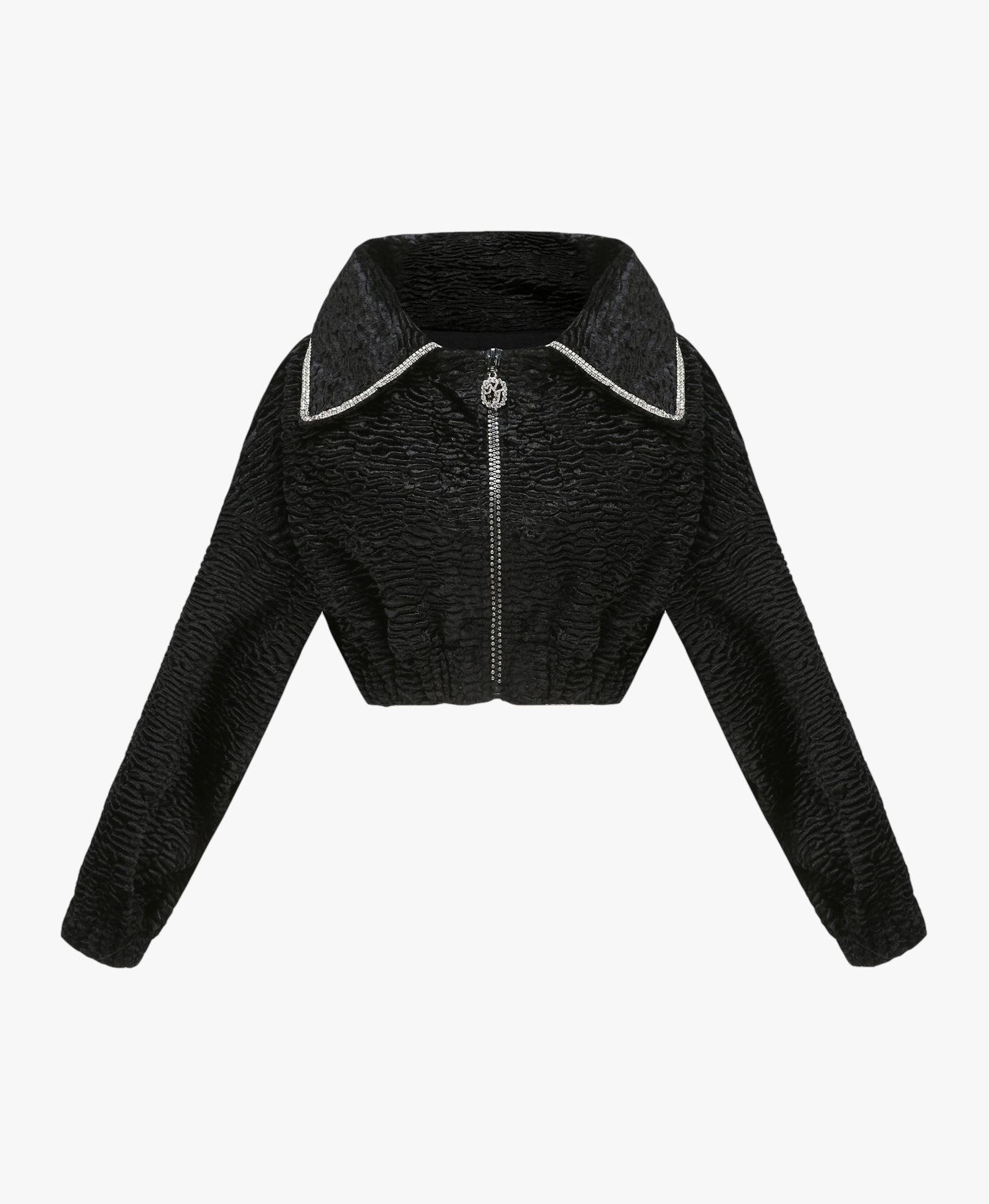 Breana Crop Jacket (Final Sale) in Black made by Nana Jacqueline