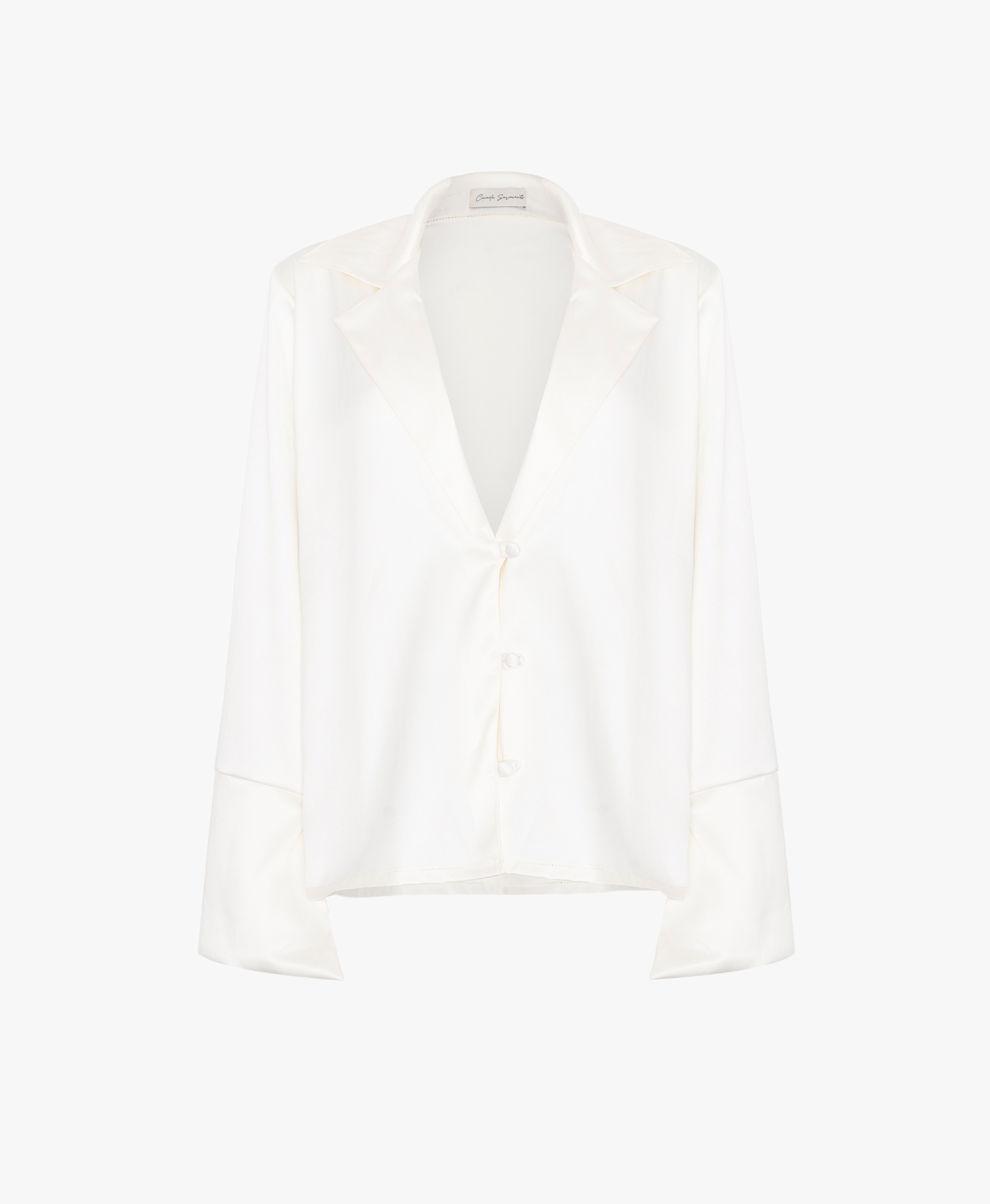 Lirio Shirt in White made by Camila Sarmiento