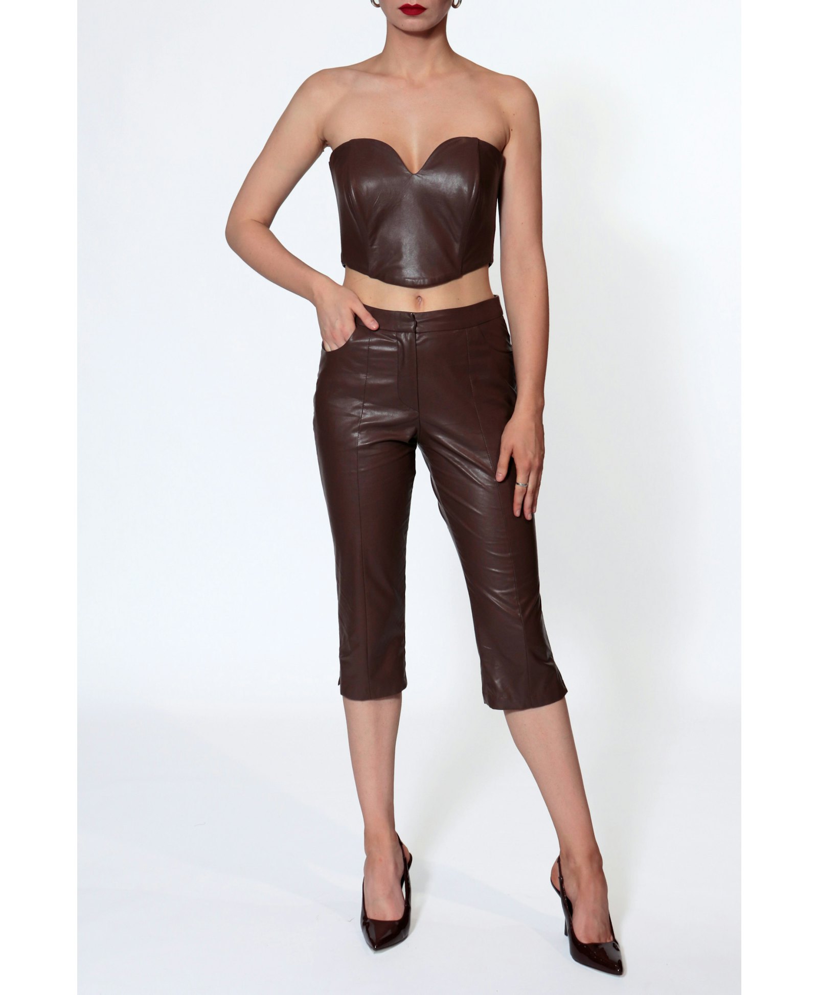 Corset Lara Chocolate Brown made by HALEWSKI