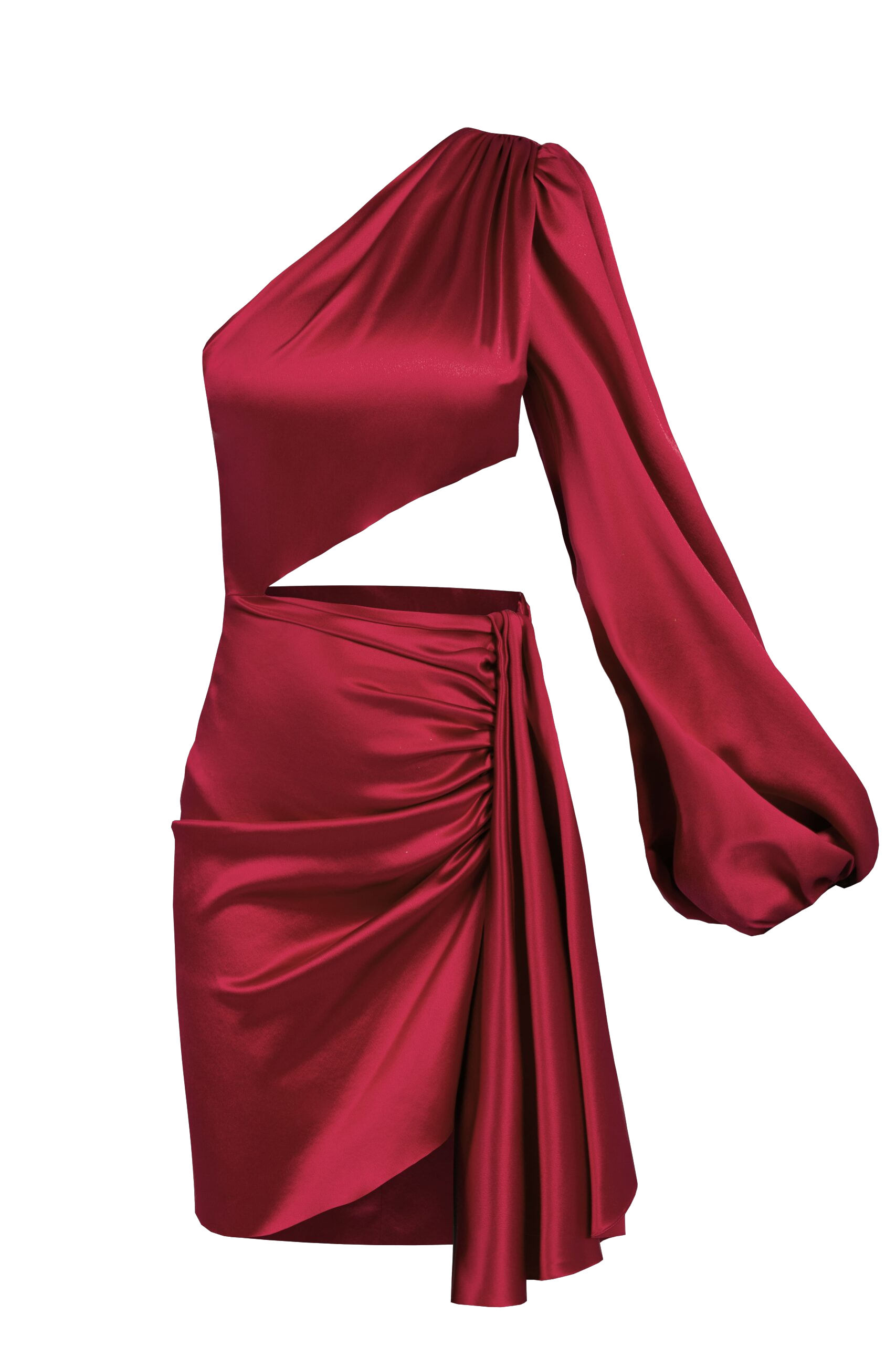 Shop Maria Kokhia Side Sleeve Mini Dress In Red