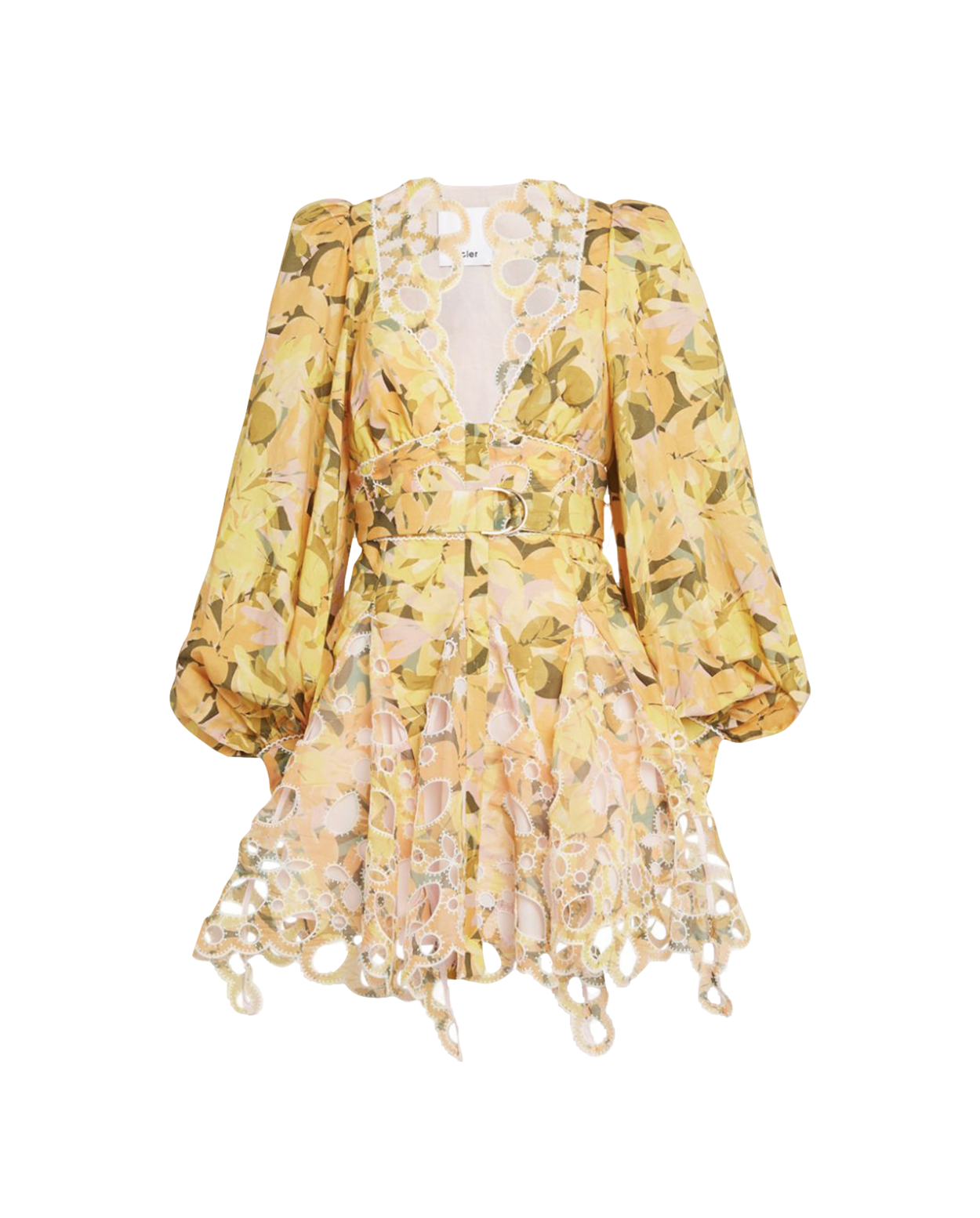 Shop Acler Arnoult Dress In Yellow