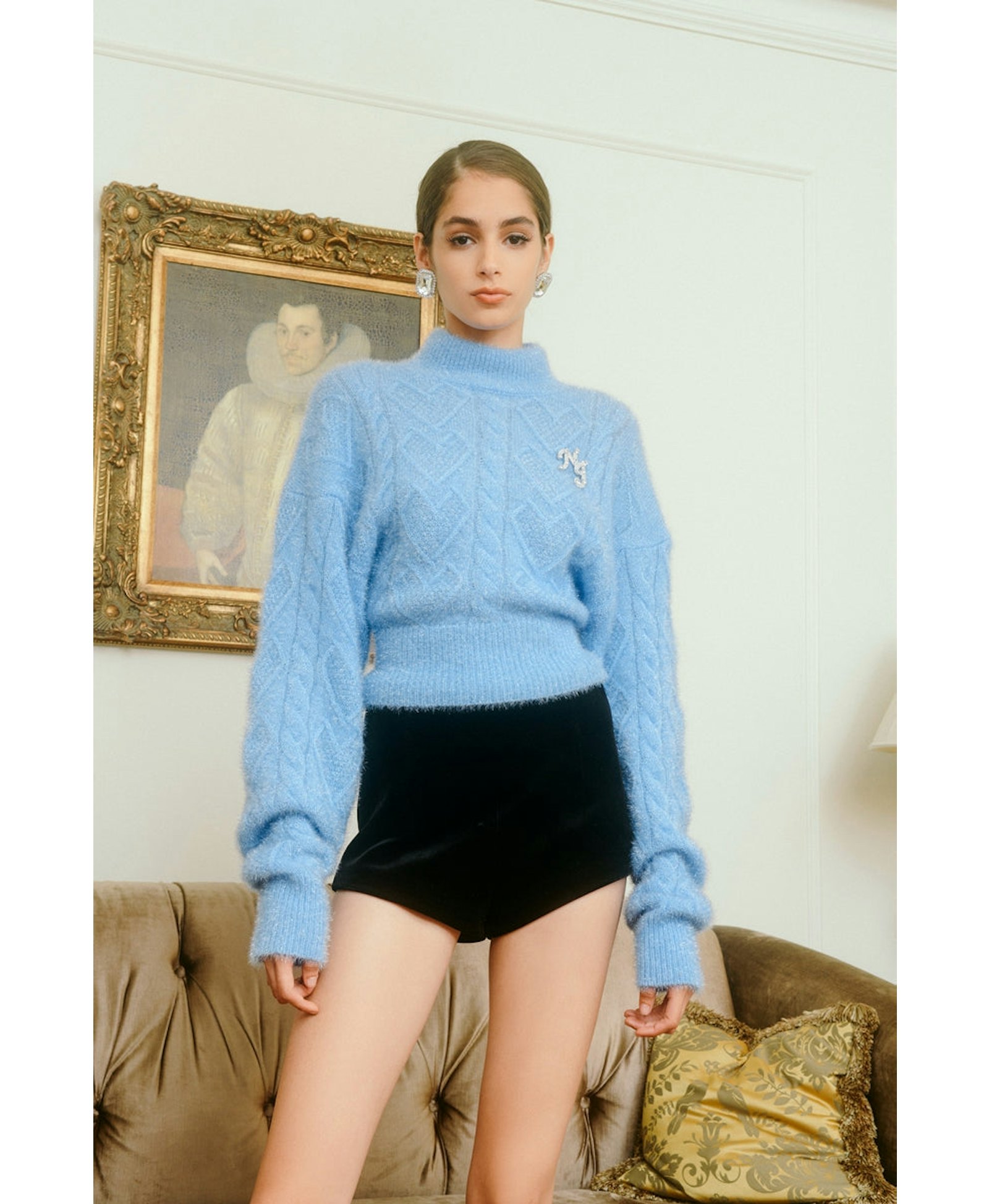 Sky Blue Kinsley Sweater (Final Sale) made by Nana Jacqueline