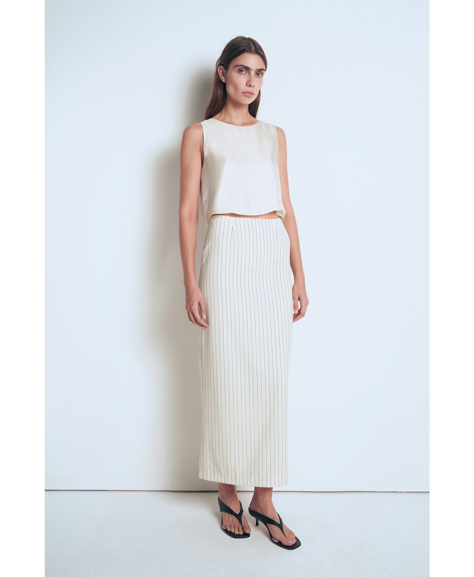 Straight fit maxi skirt made by A.M.G