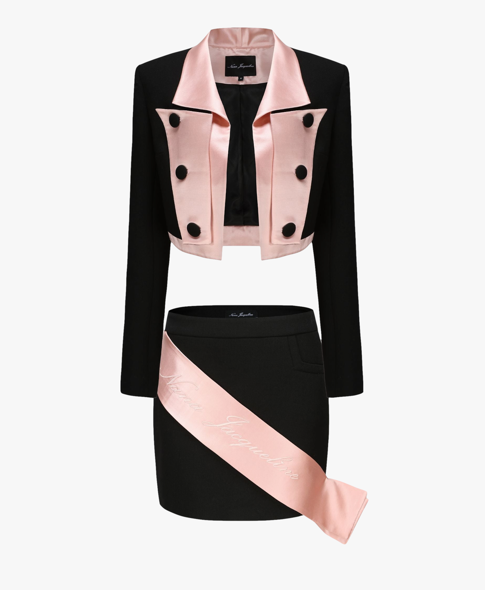 Ella Skirt Suit Set in Black made by Nana Jacqueline