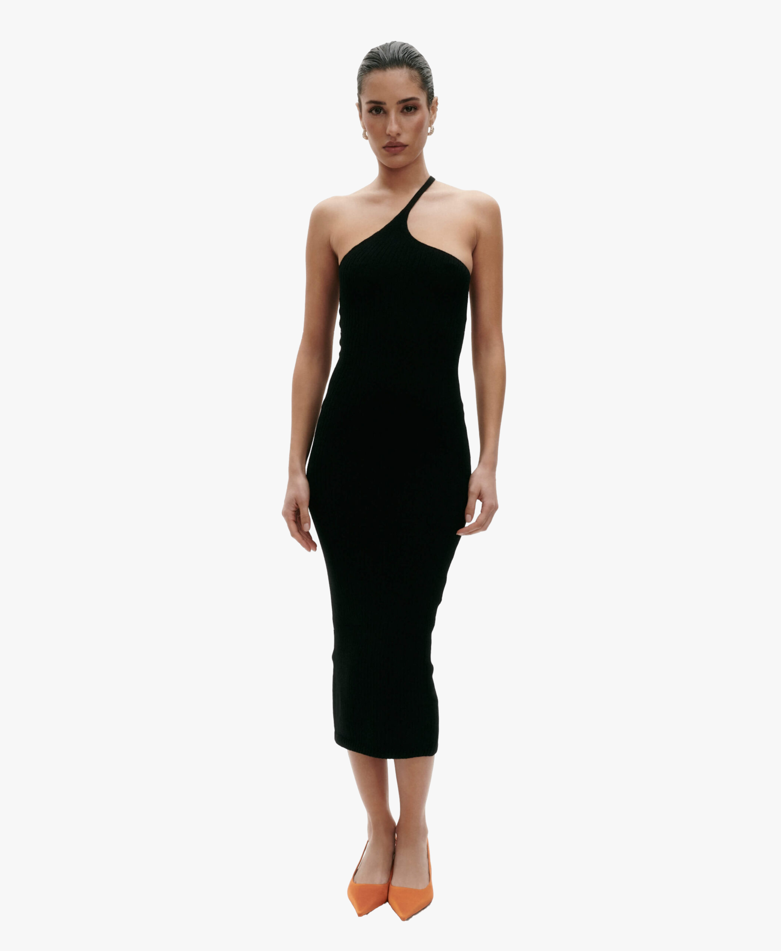 BLACK KNITTED DRESS made by BENU Studio