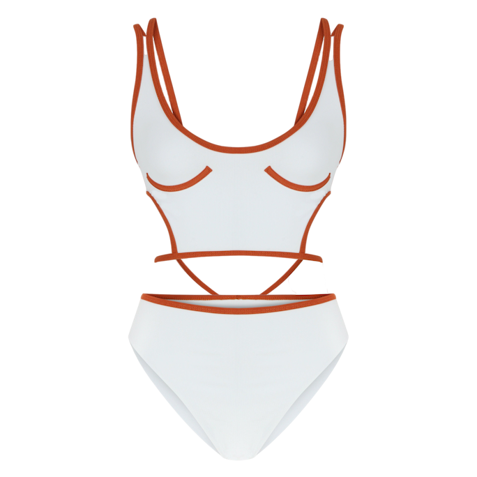 Selia Richwood Magnesite Swimsuit In White