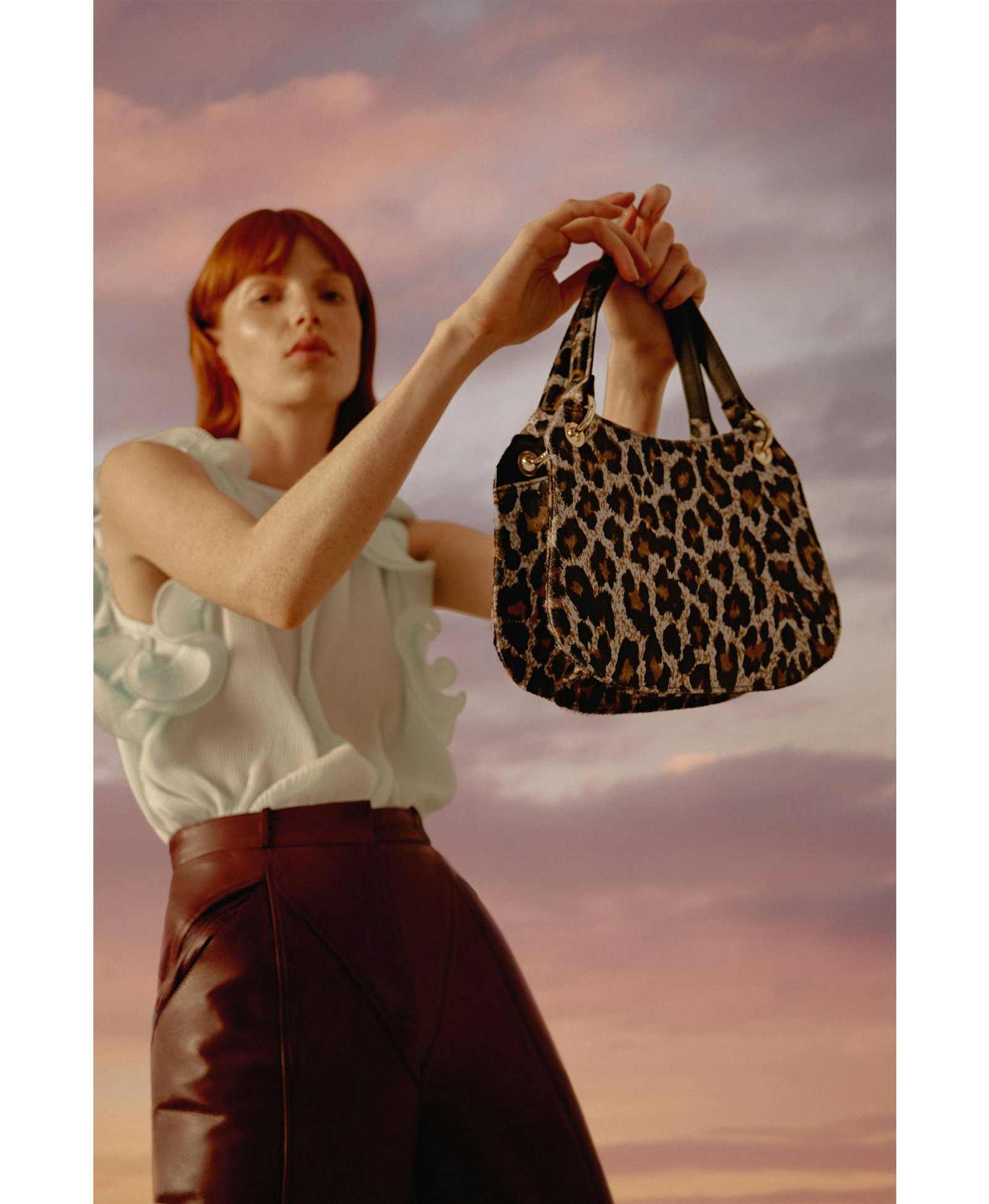 Mini Olympia Leopard Grey made by Phialebel