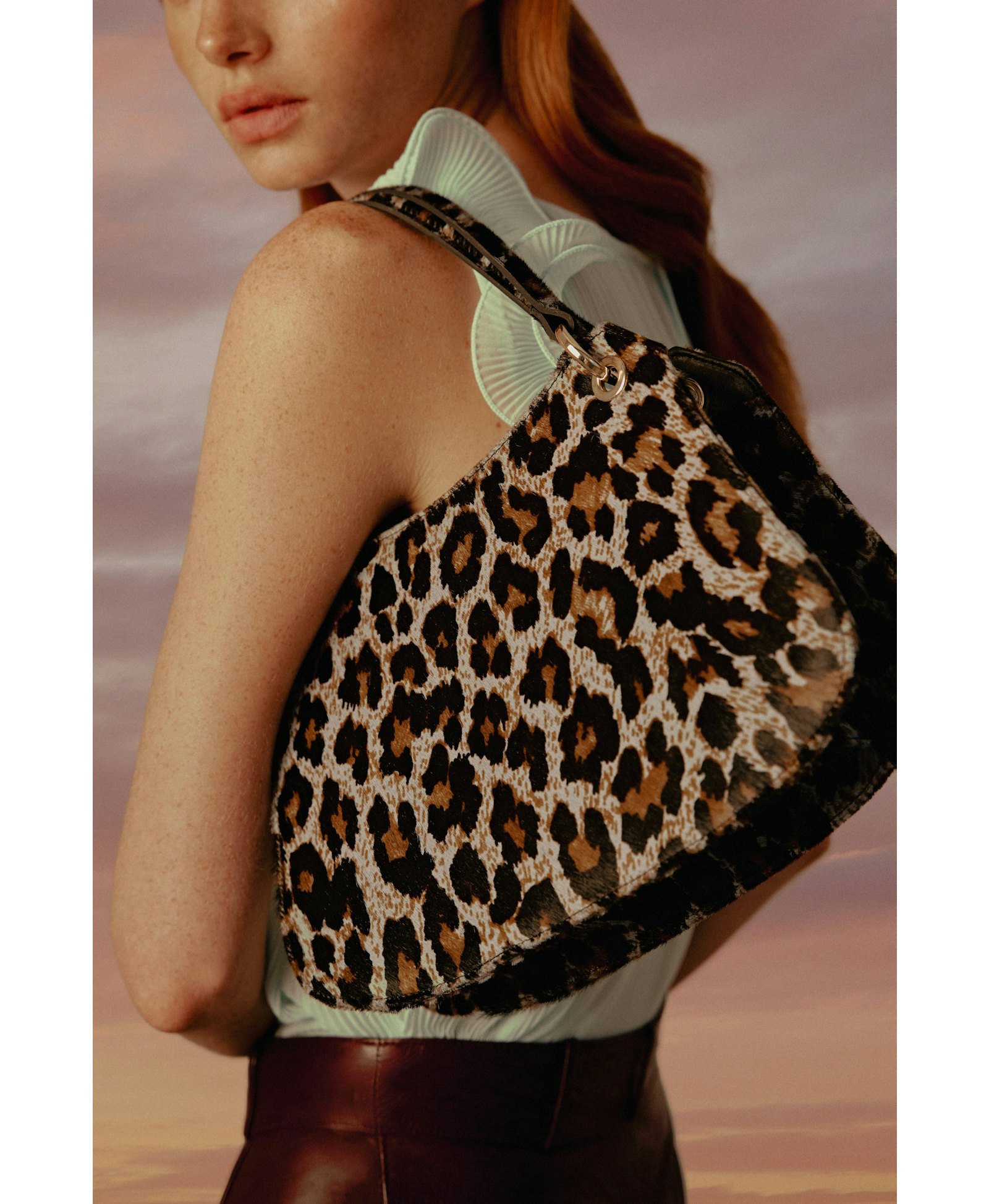 Mini Olympia Leopard Grey made by Phialebel