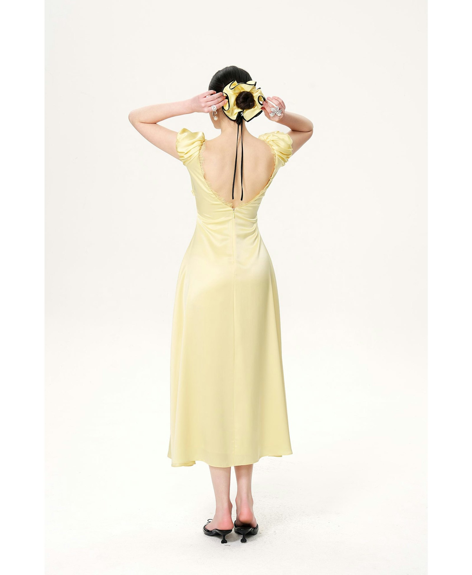 Elara Dress (Yellow) made by Nana Jacqueline