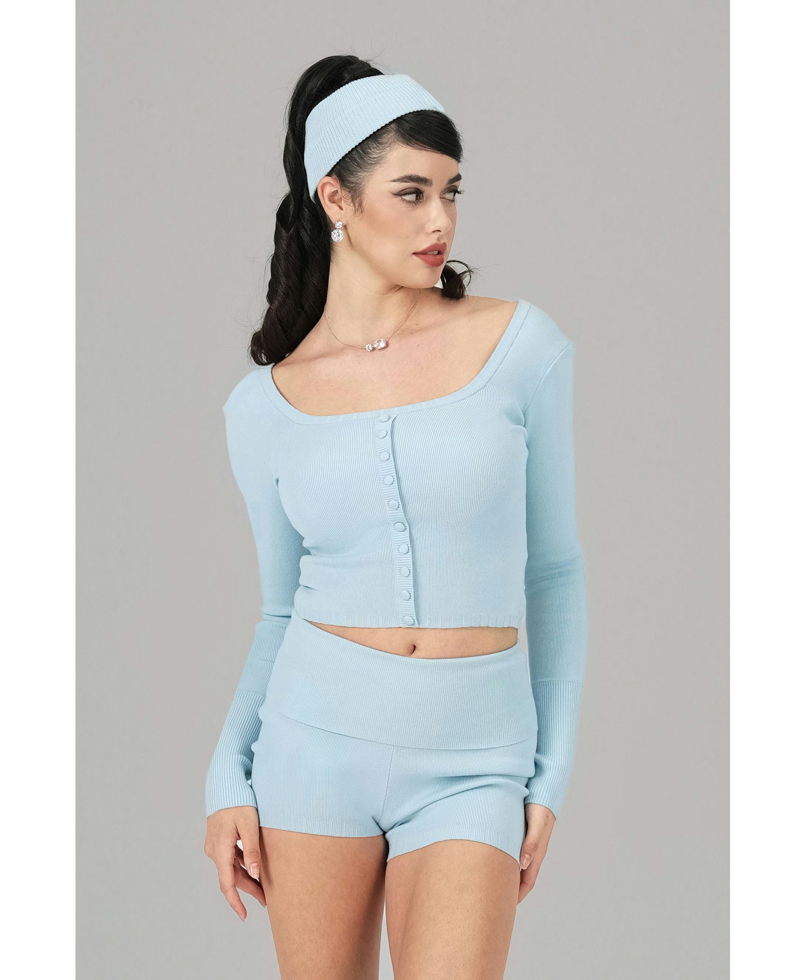 Holly Shorts (Blue) made by Nana Jacqueline