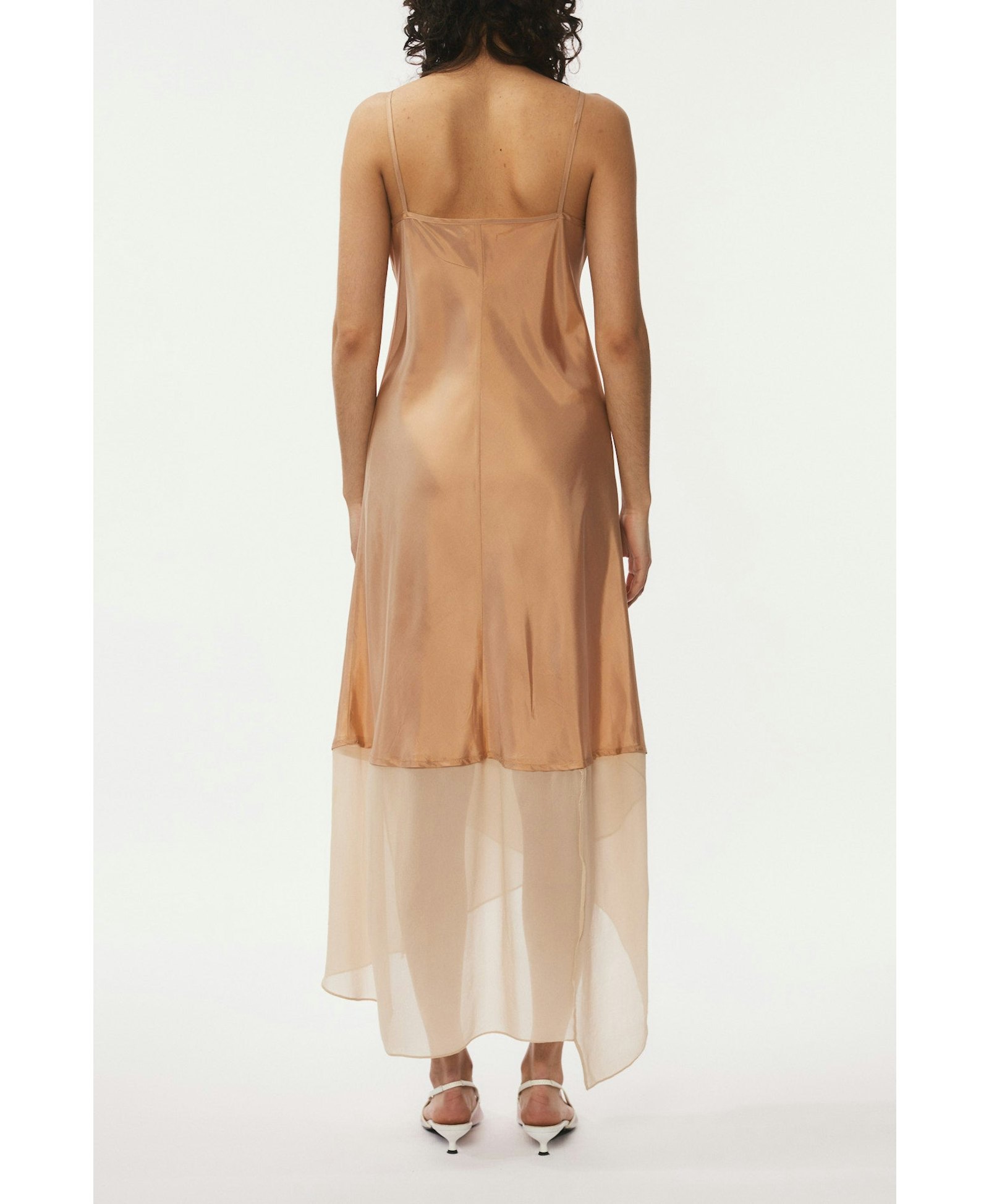 Strap Dress Elongated - Beige made by Gemme Collective