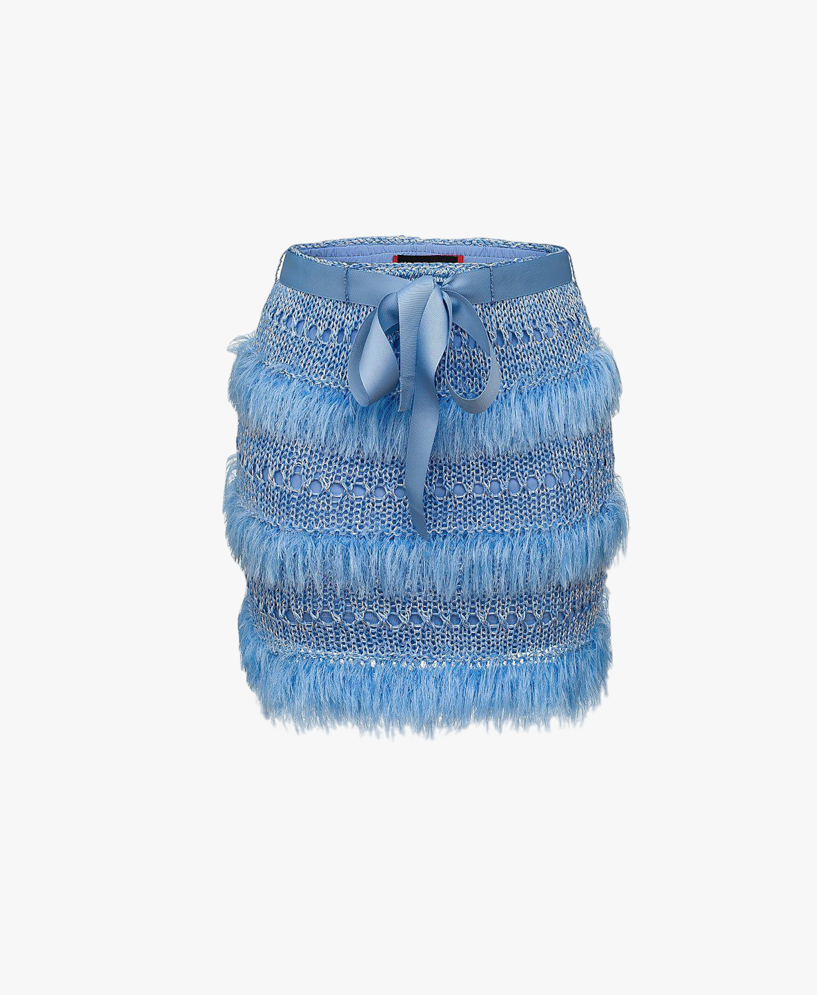 Blue Handmade Knit Skirt made by ANDREEVA
