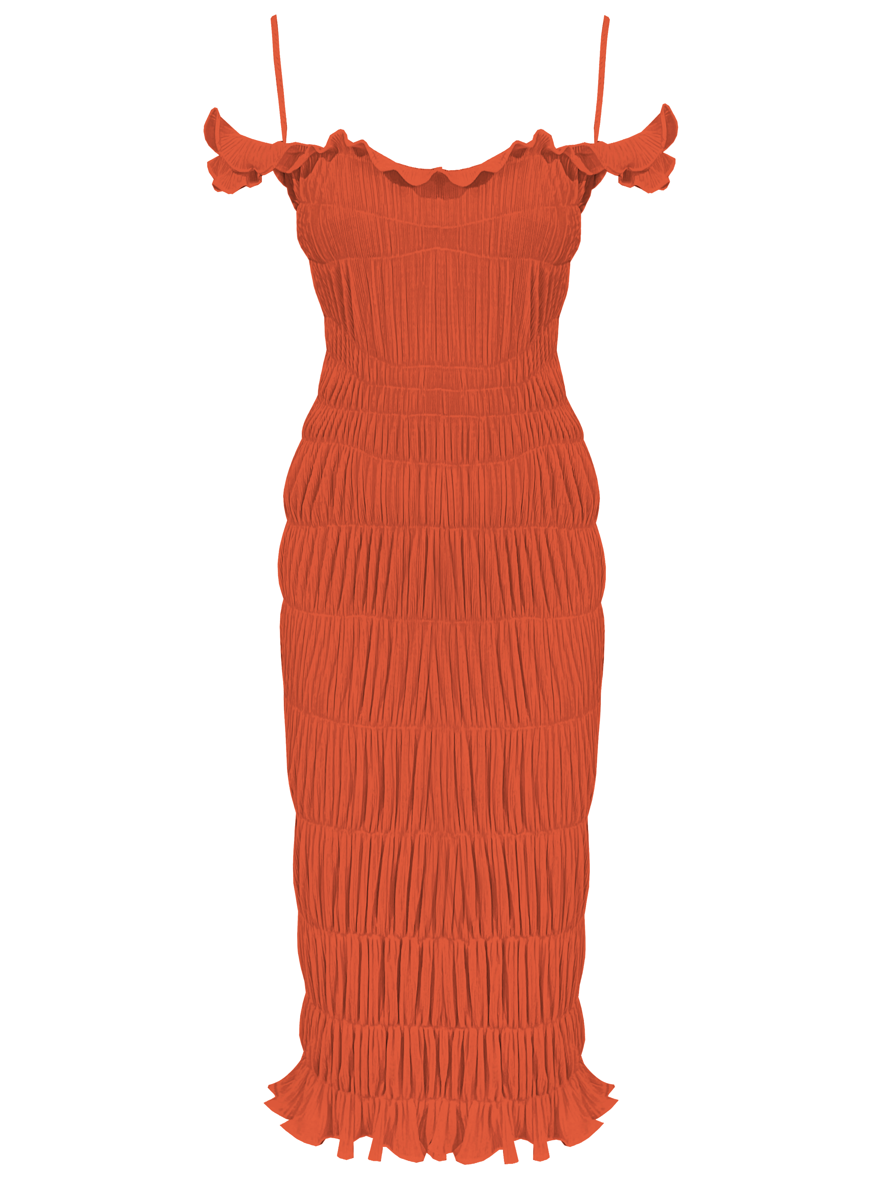 Georgia Hardinge Indra Dress In Orange