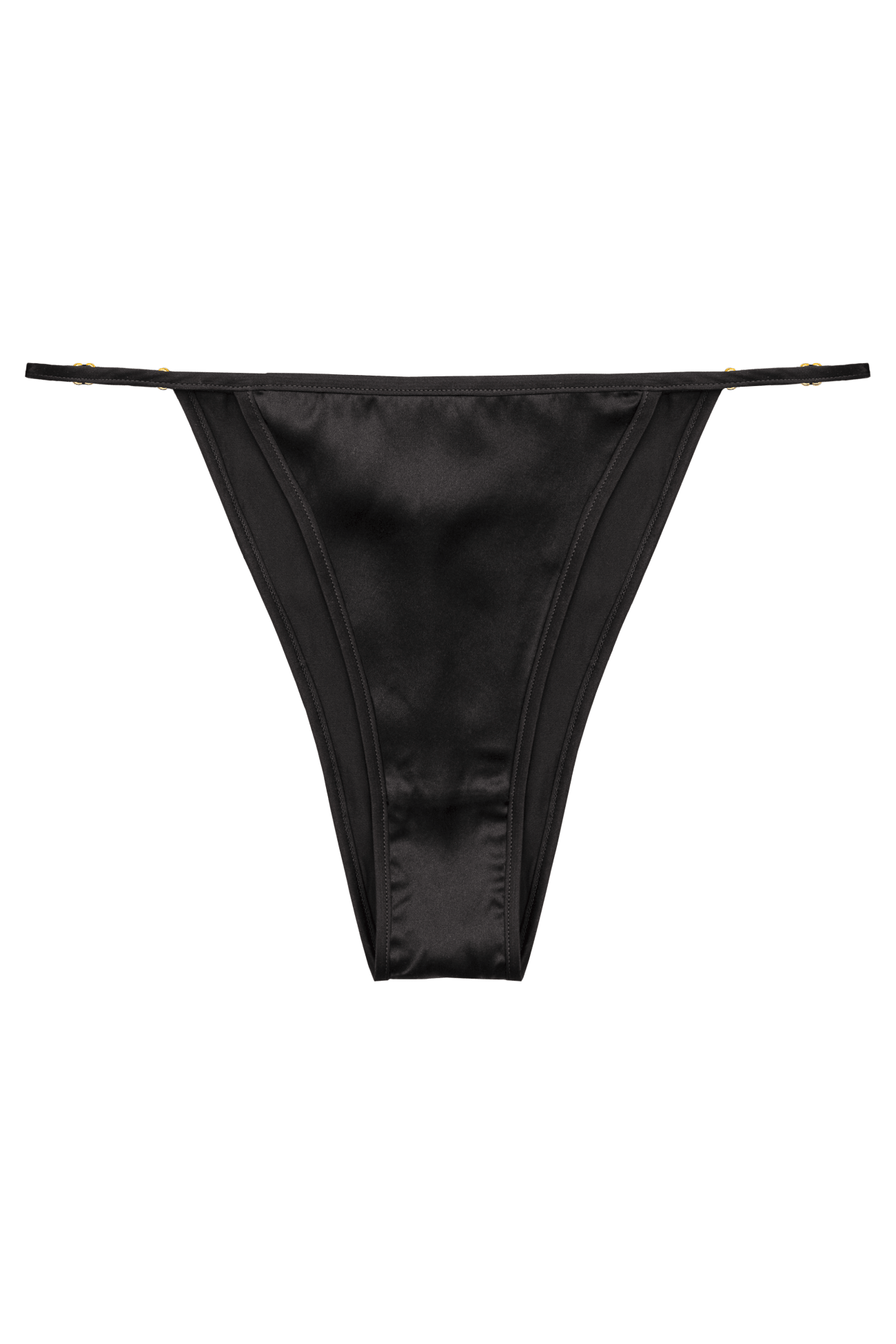 Herth Elle Gots Organic Silk Mid Rise Trouseries In Black