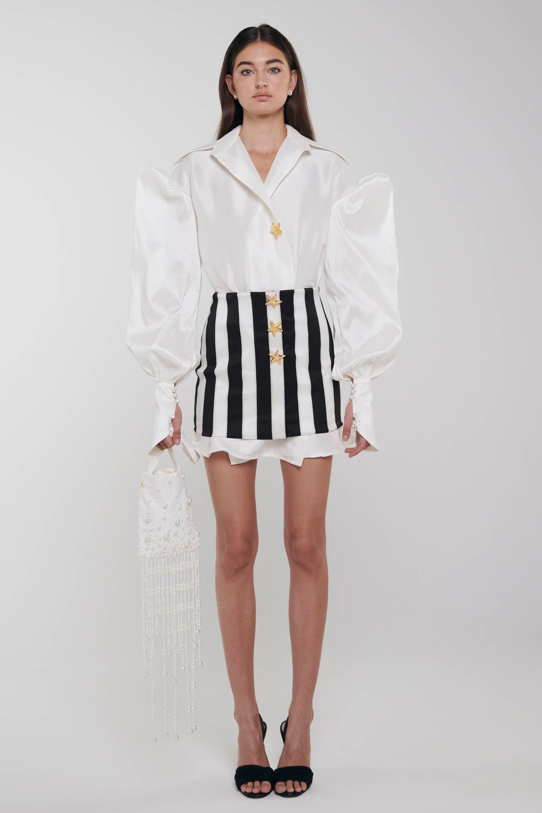 Shop Onori Oversized Shirt In White