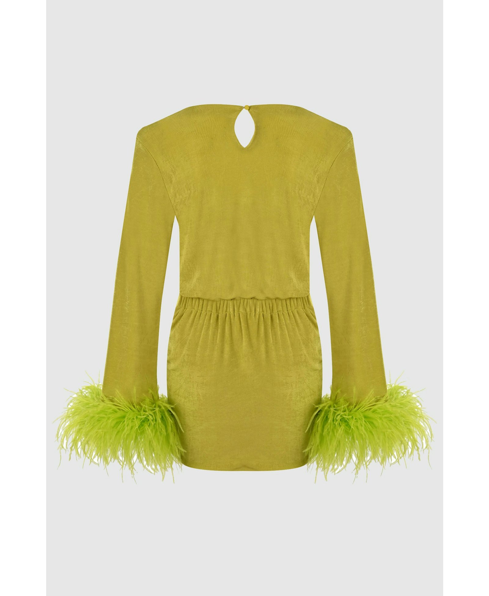 Ella Green Mini Dress made by Lora Istanbul
