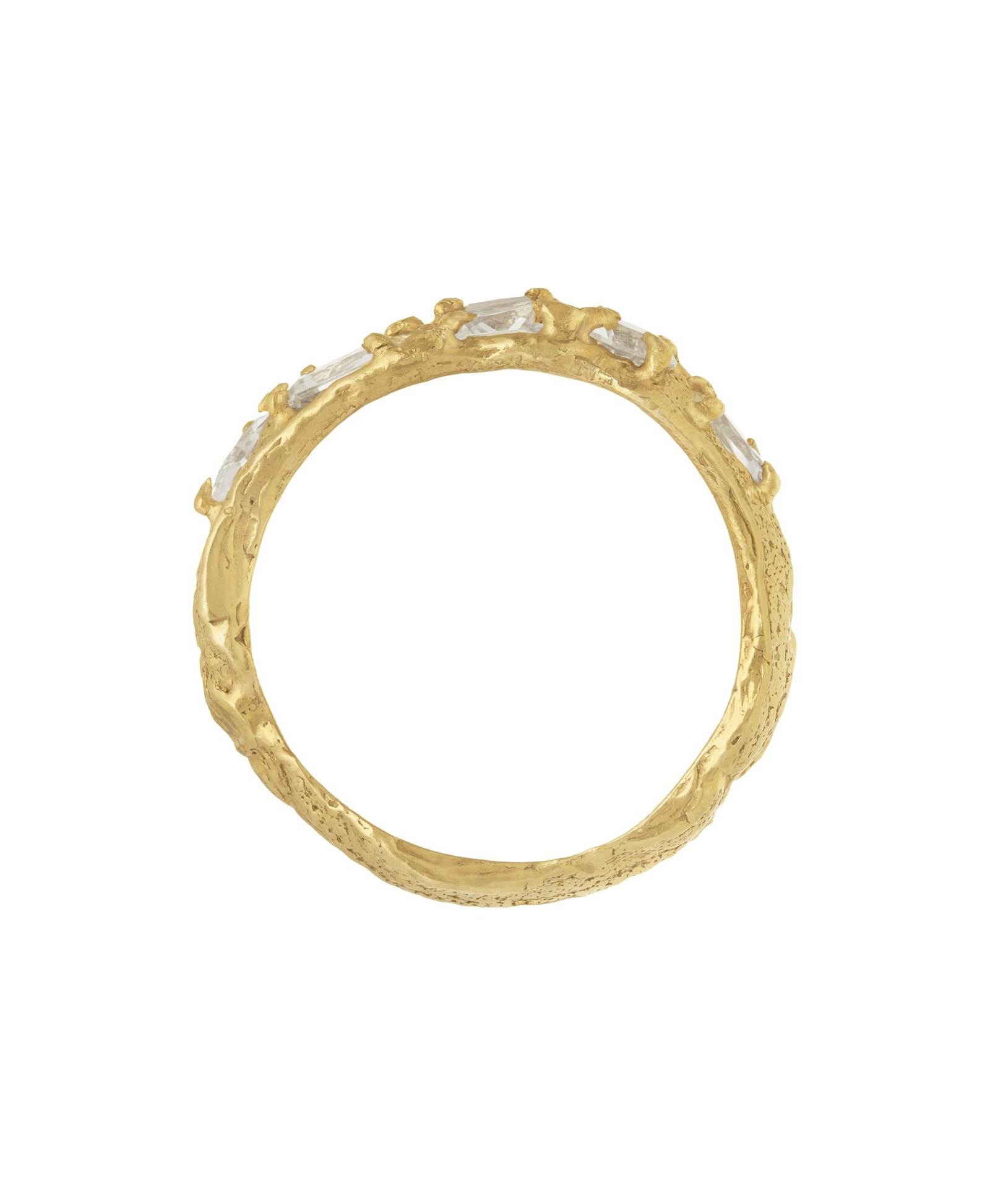 Mara White Sapphire Ring made by Loveness Lee