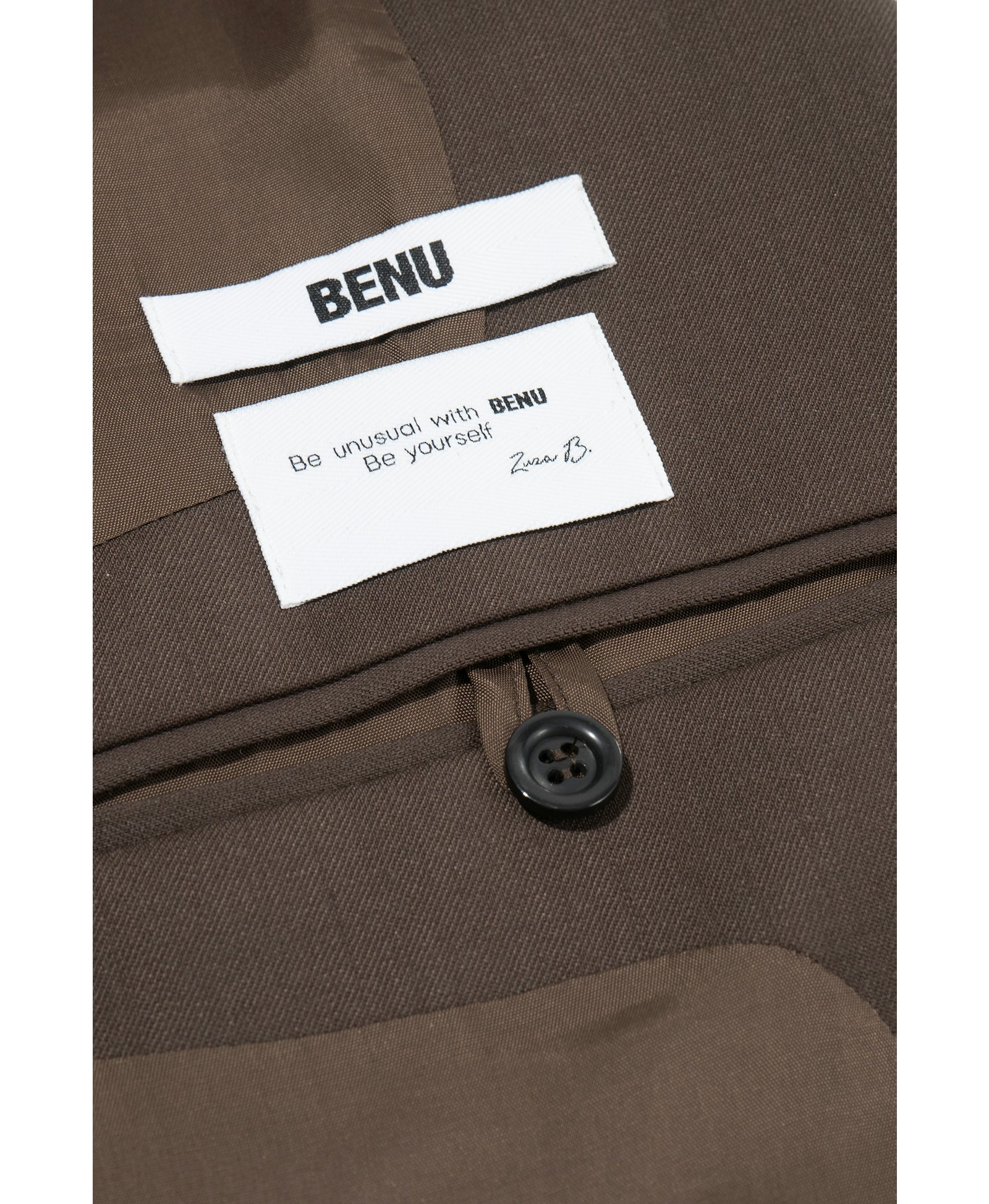 Oversized blazer with buttons made by BENU Studio