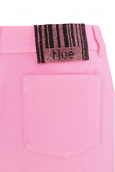 Shop Nué Waffle Mini Skirt In Pink