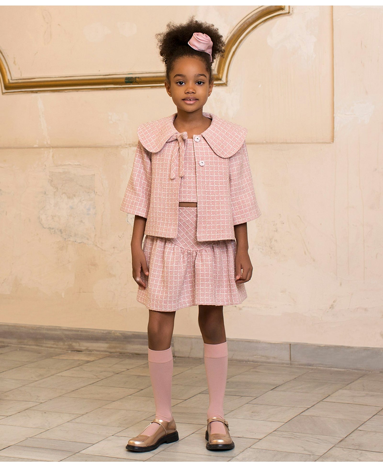 Bouclé Tweed Girls Jacket made by Mama Luma