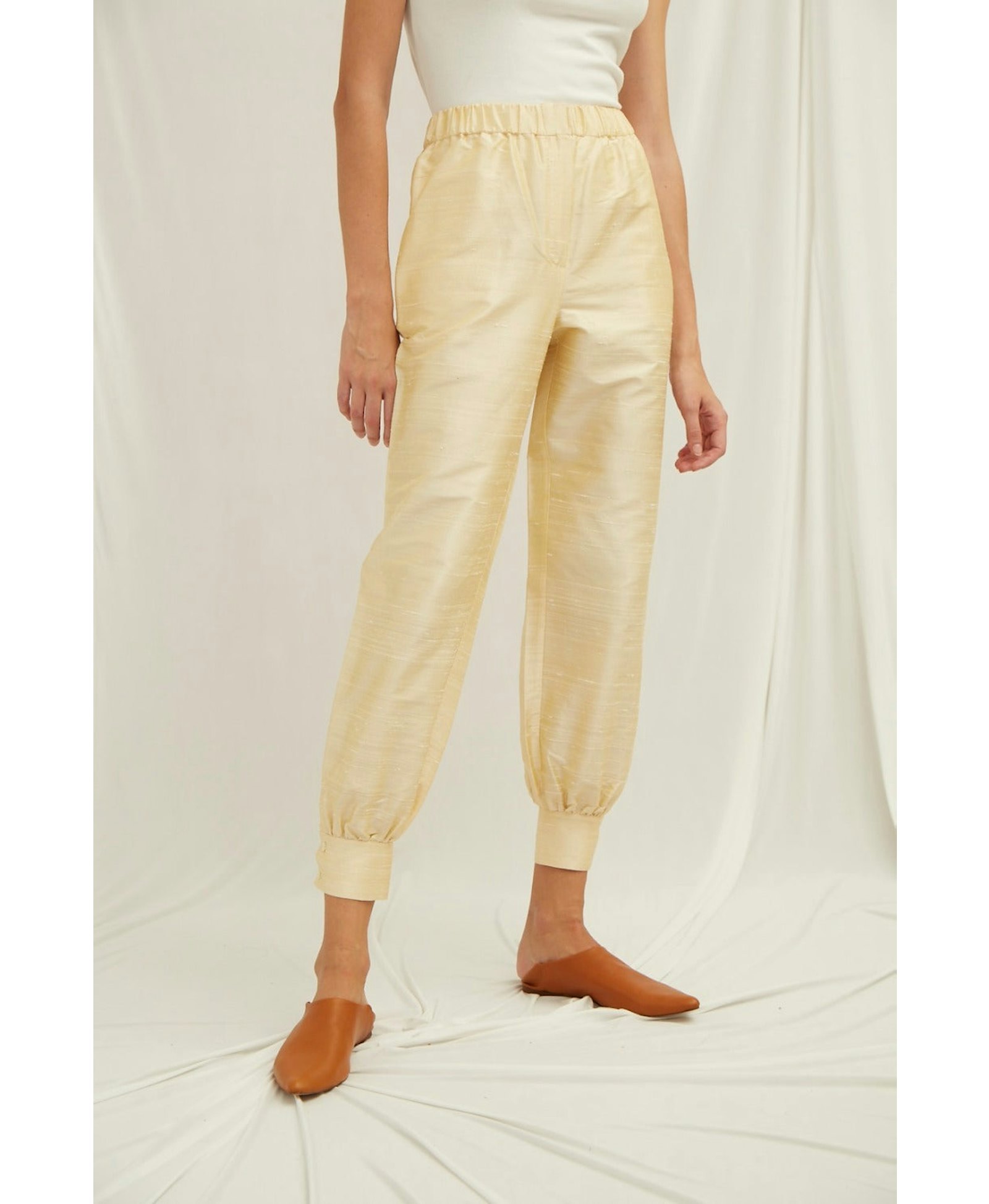Gemna Silk Pants made by Nazli Ceren