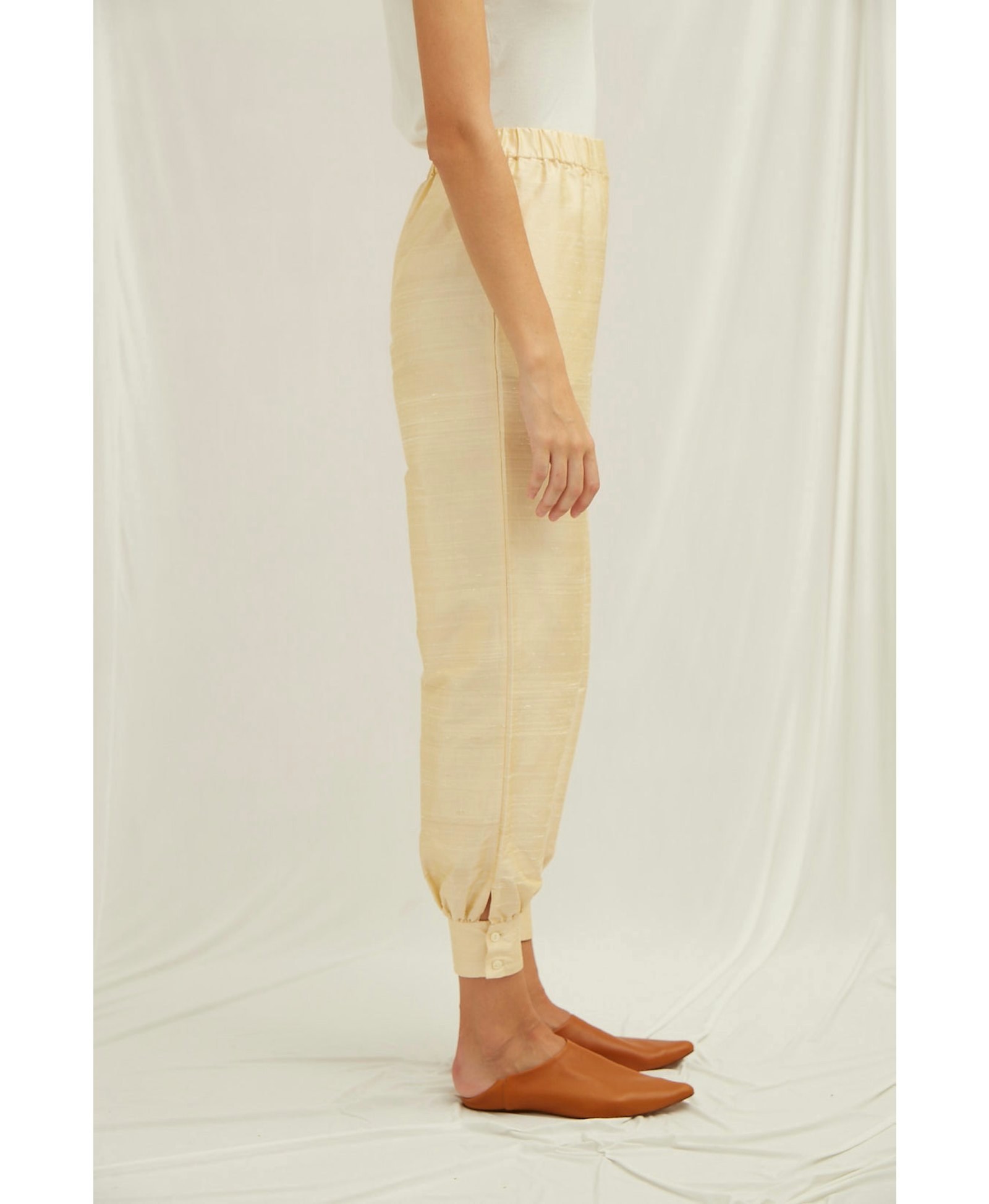 Gemna Silk Pants made by Nazli Ceren