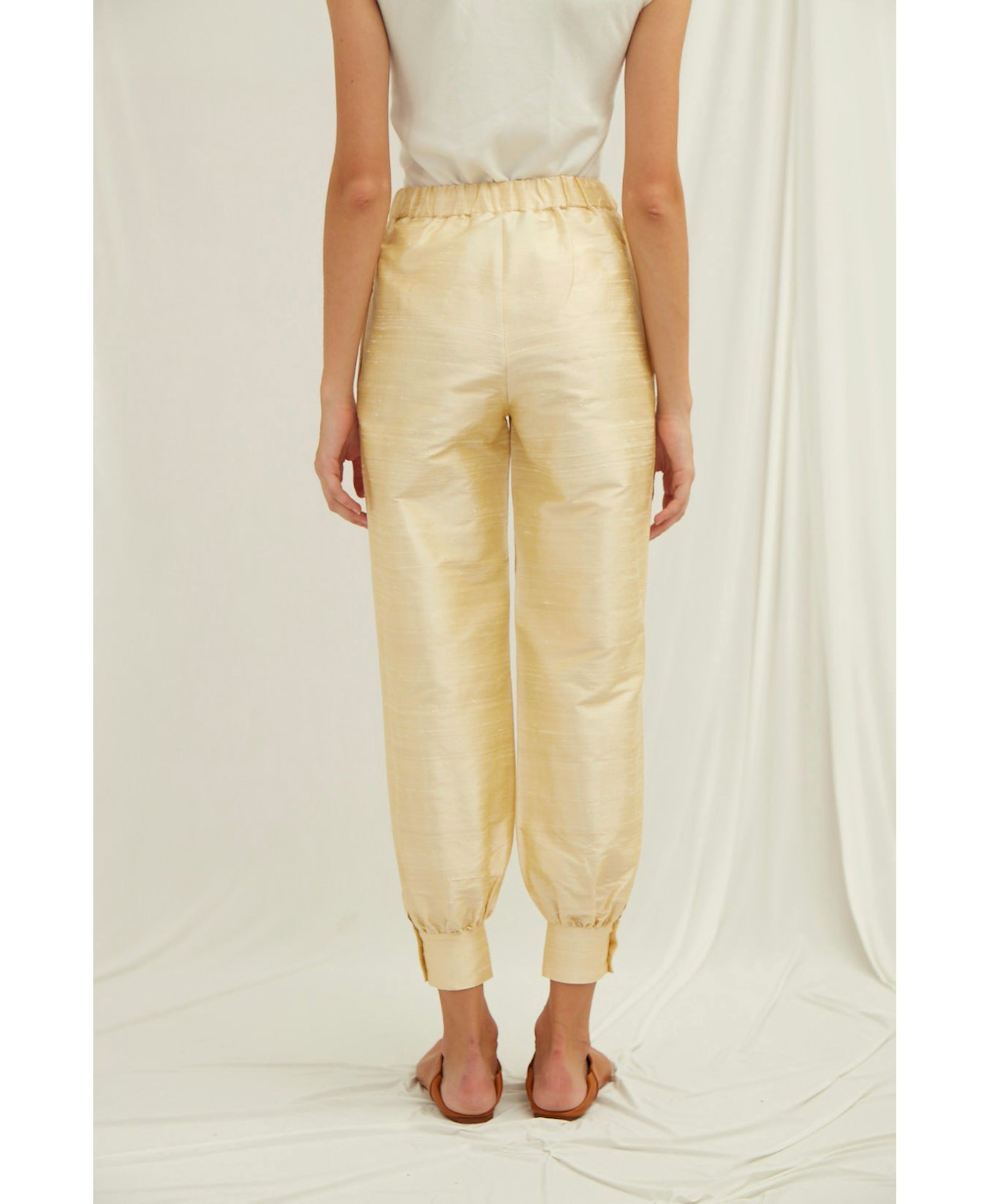 Gemna Silk Pants made by Nazli Ceren