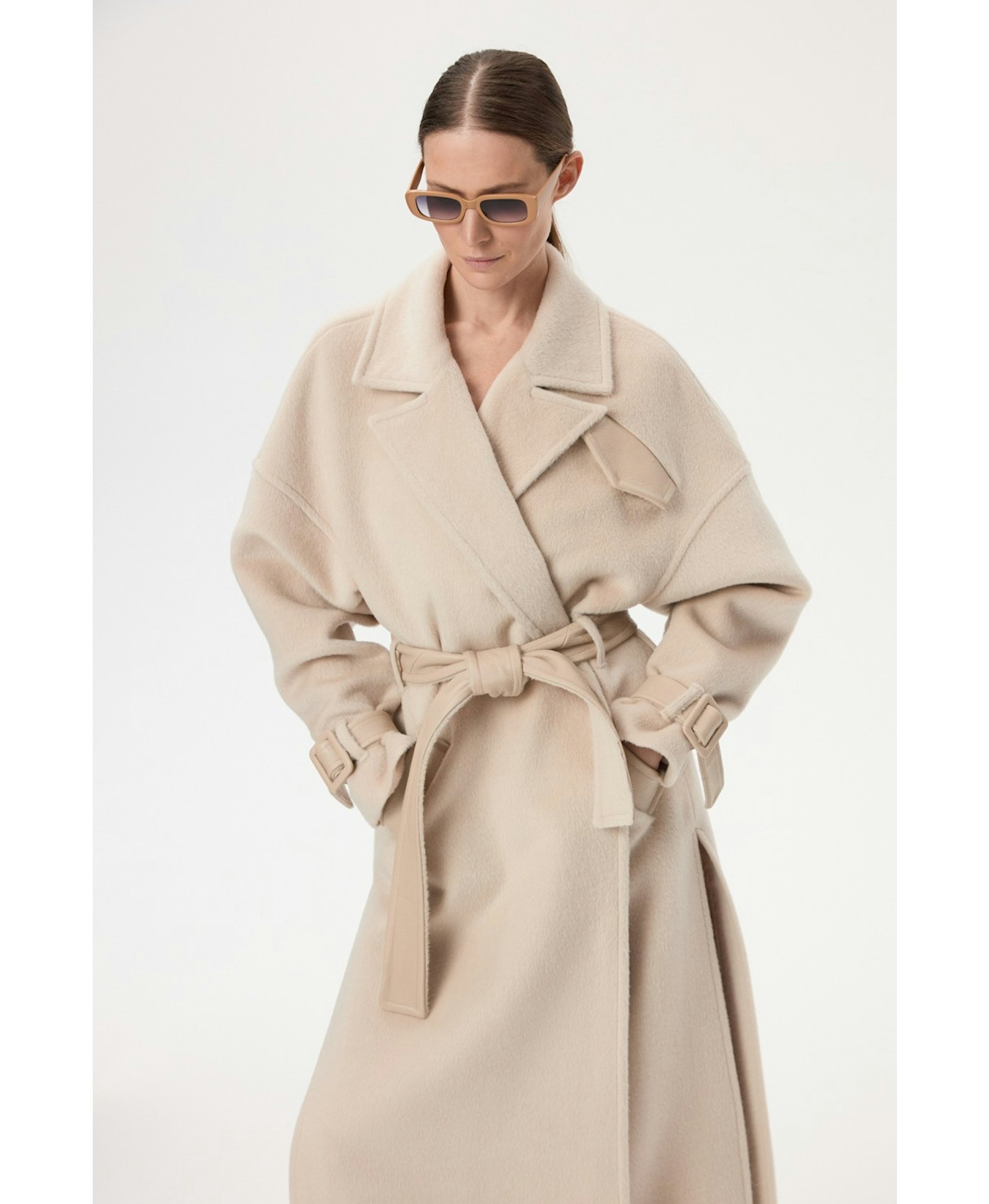 Long Alpaca Coat made by YAVORSKA