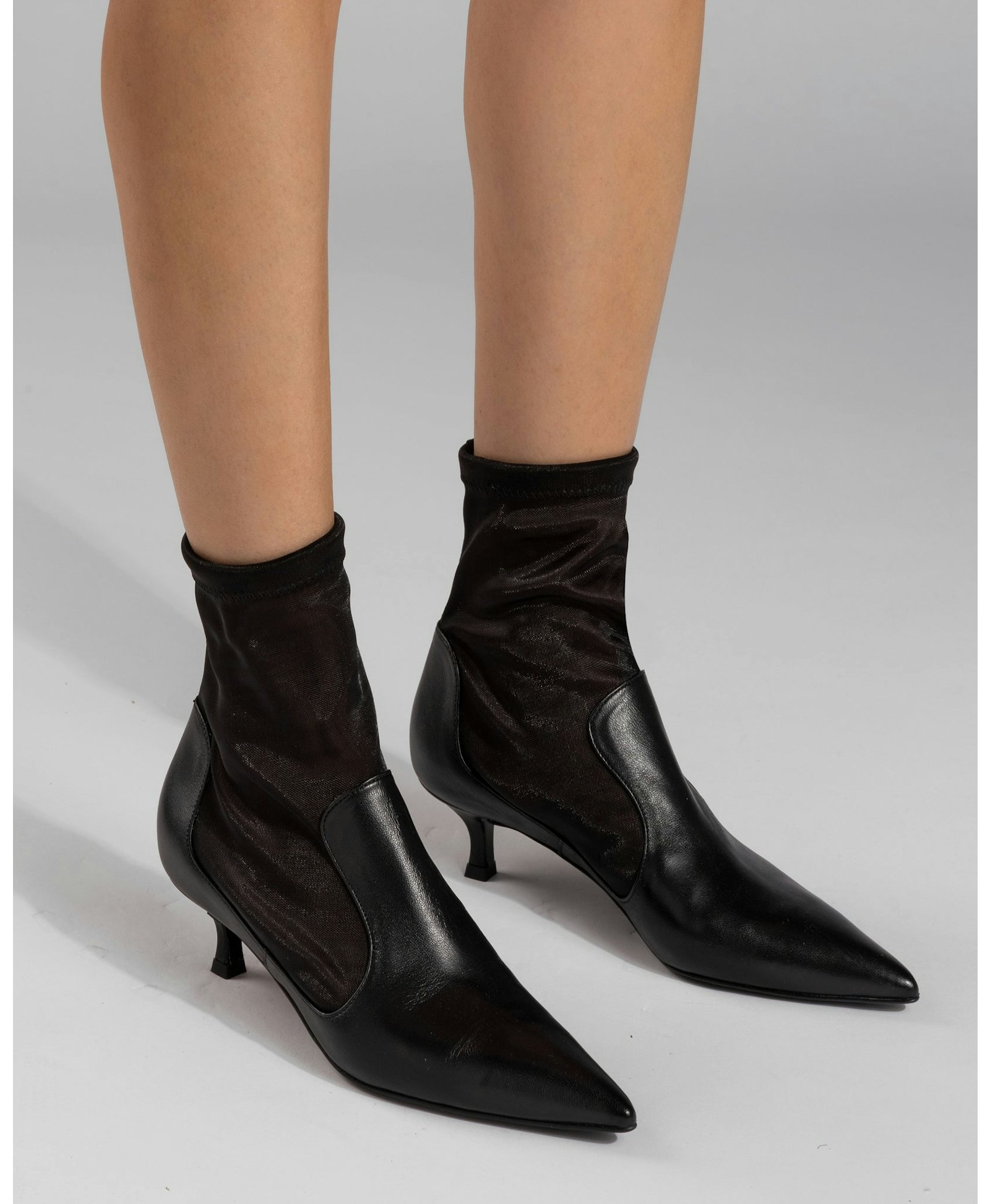 Anna Boot 45 Black Leather made by ATANA