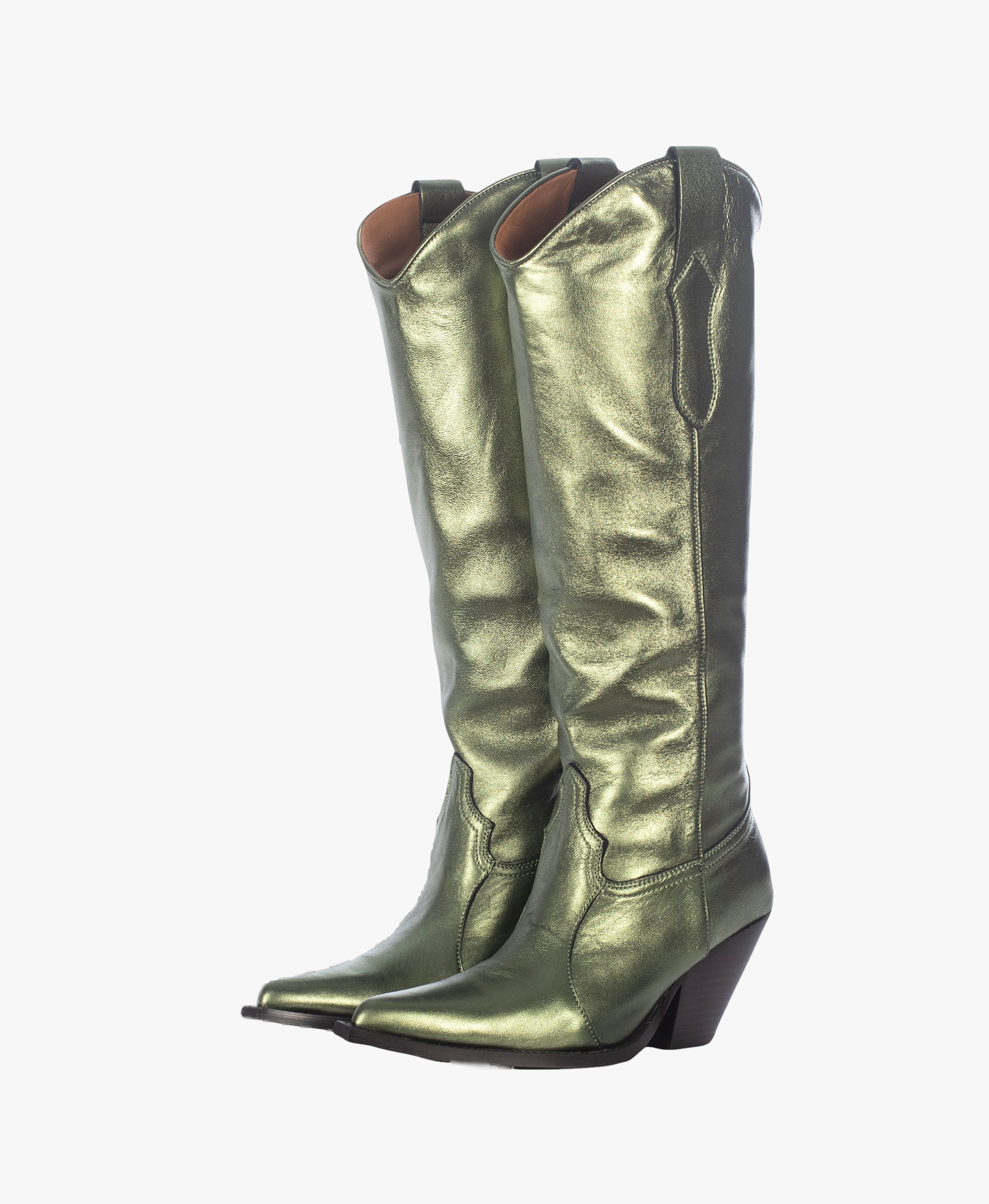 METALLIC TALL BOOTS made by Toral