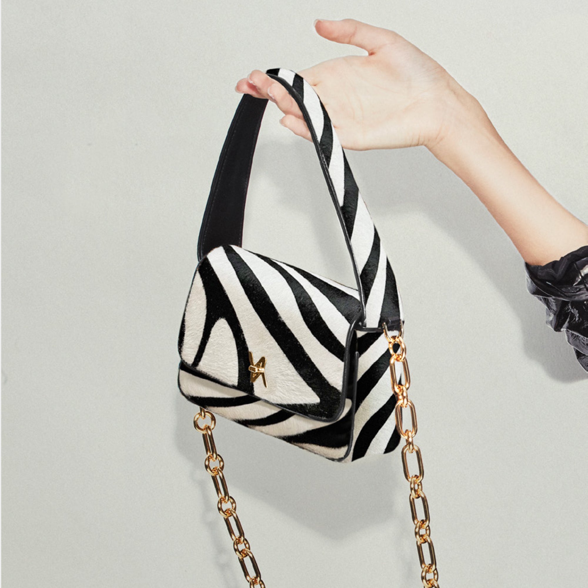 Shop Yliana Yepez Lulu Zebra Hobo