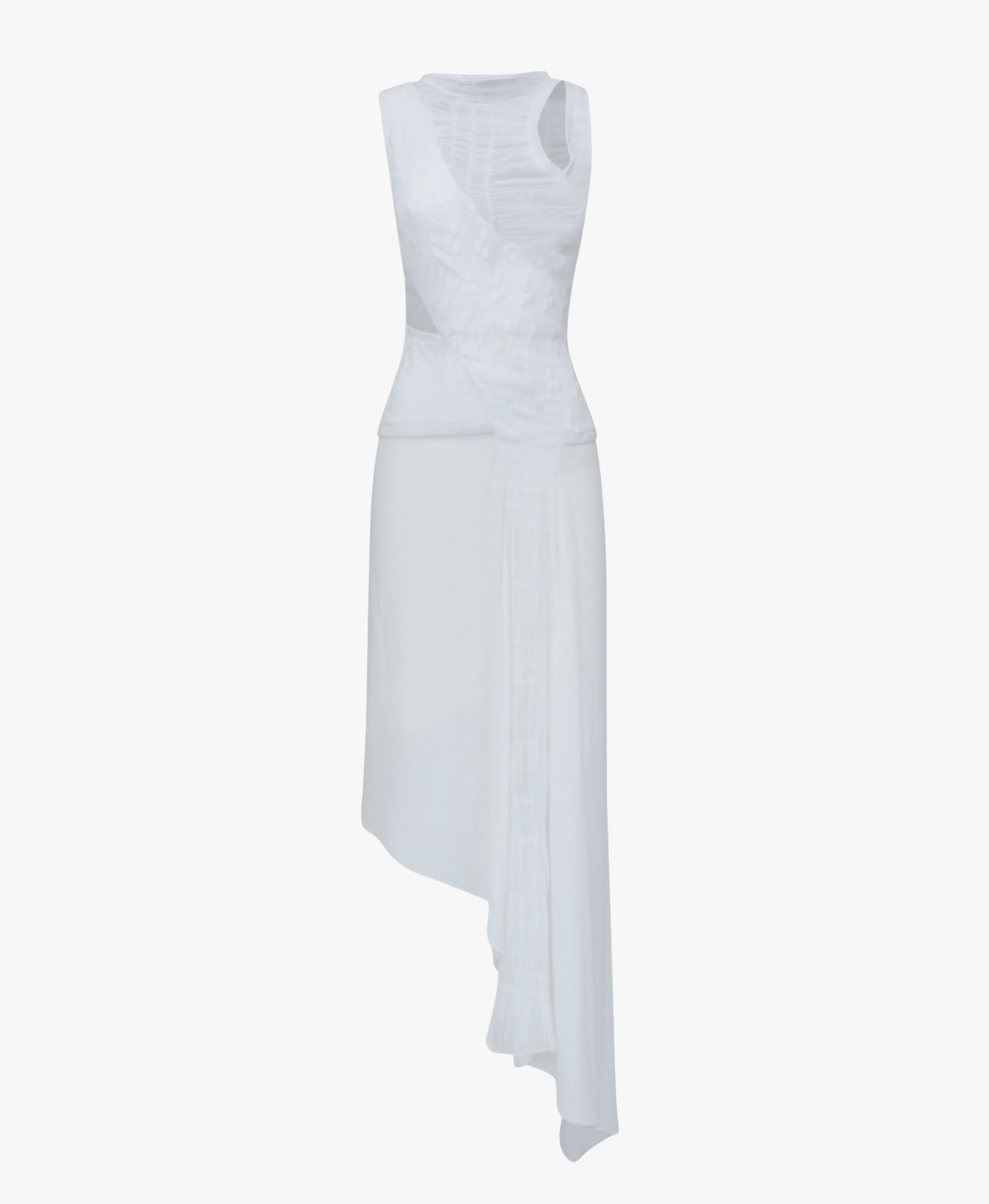 MOLKA White Midi Dress made by MAET