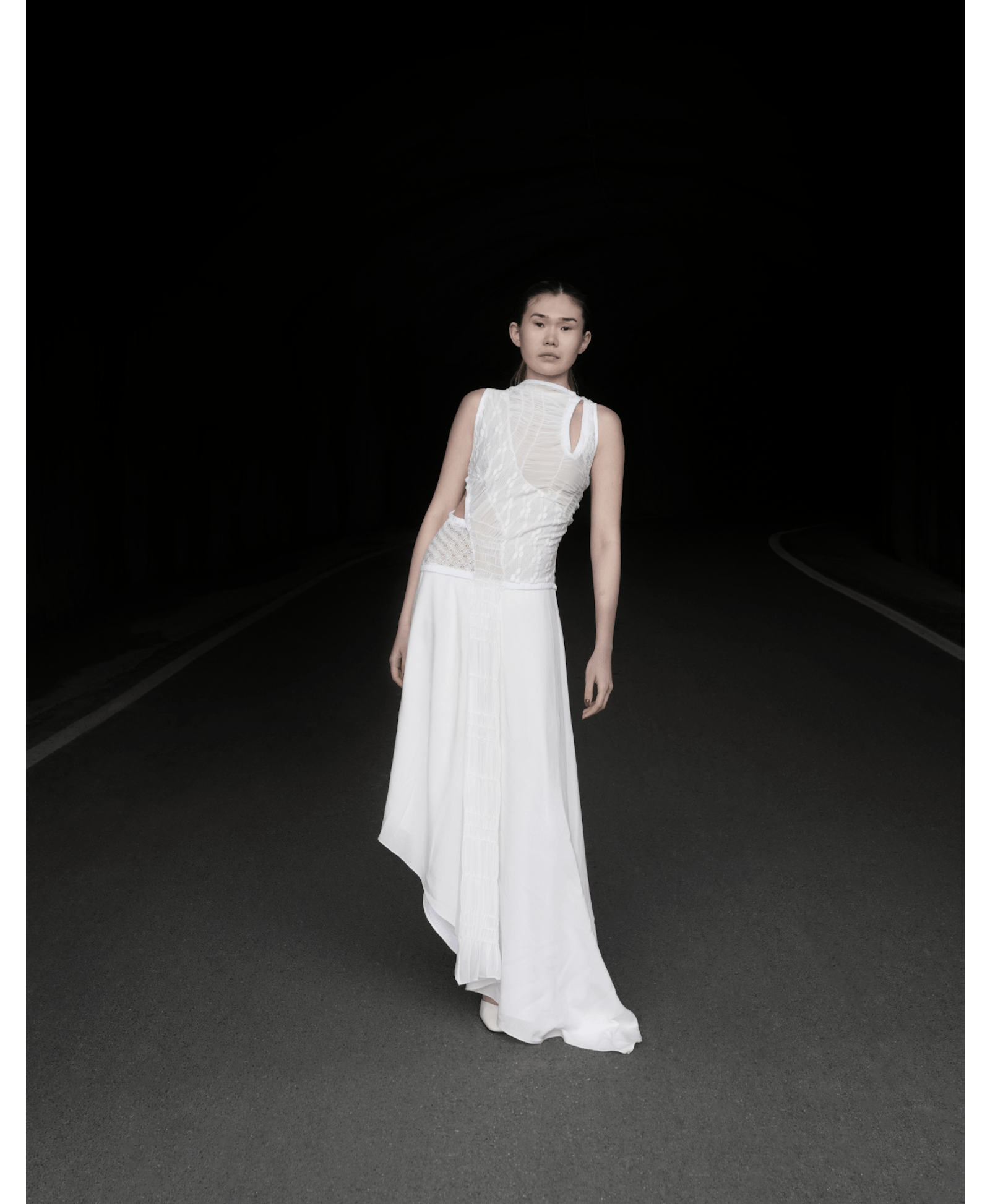 MOLKA White Midi Dress made by MAET