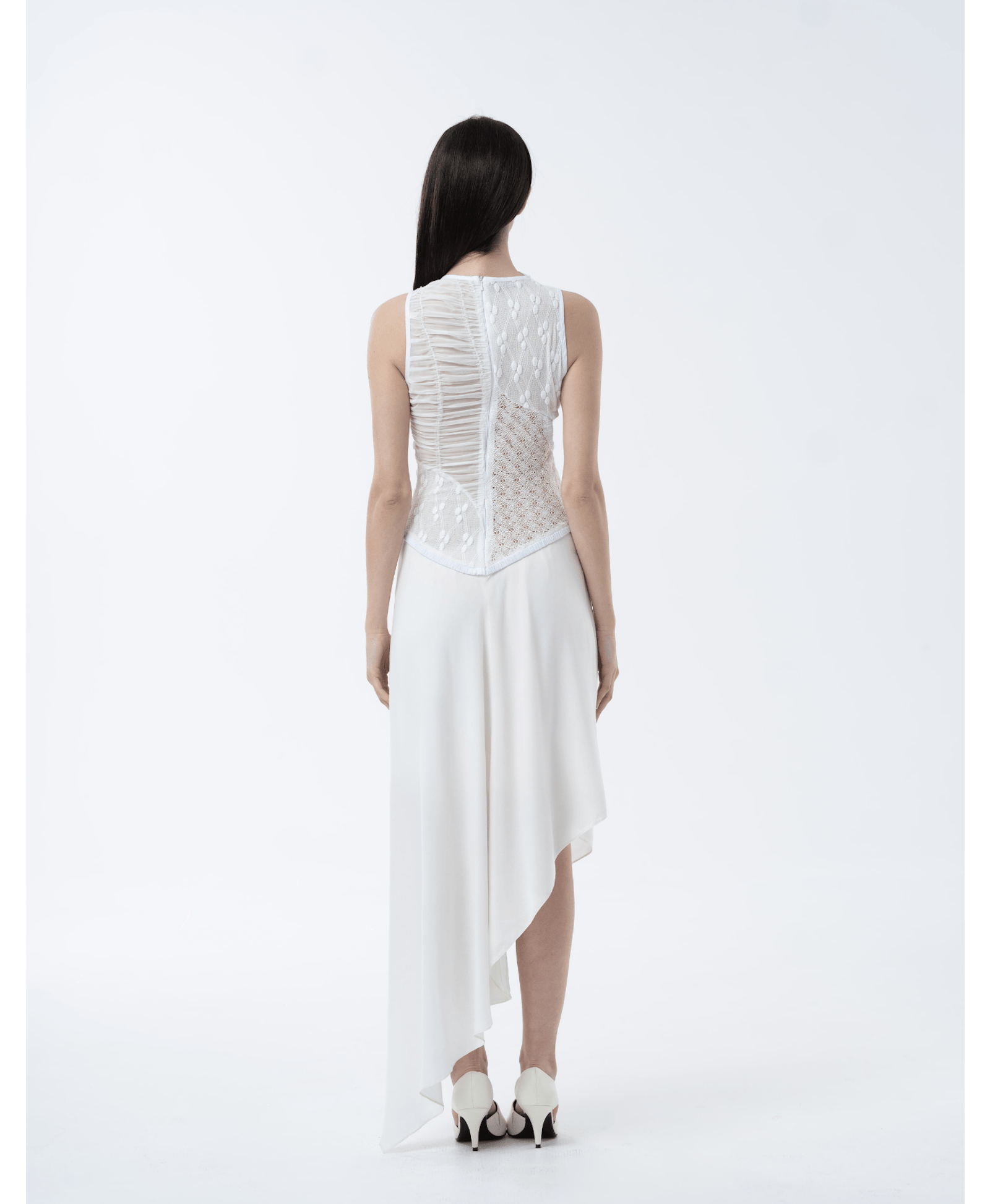 MOLKA White Midi Dress made by MAET
